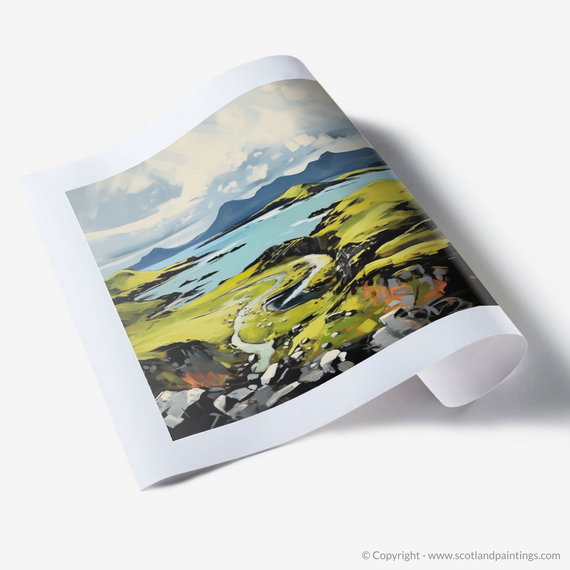 Art Print of Isle of Raasay, Inner Hebrides in summer