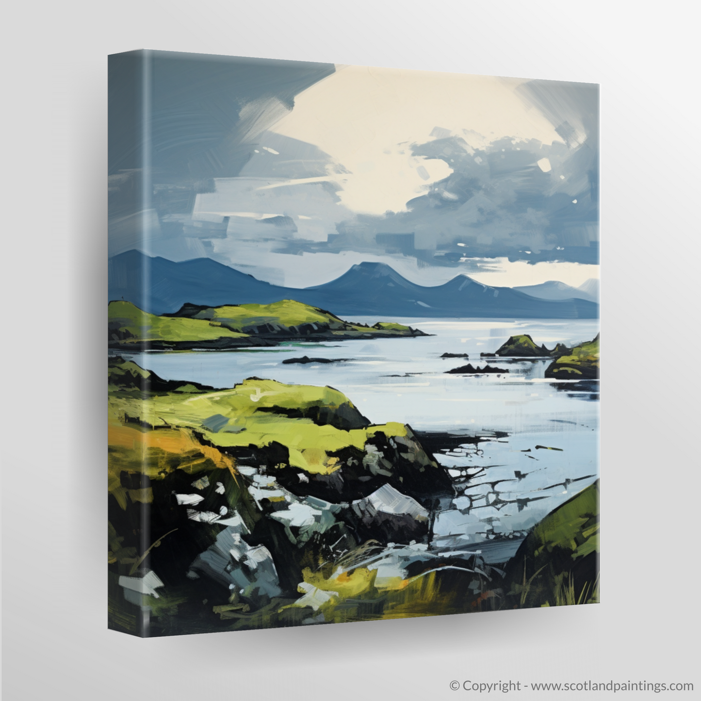 Canvas Print of Isle of Raasay, Inner Hebrides in summer