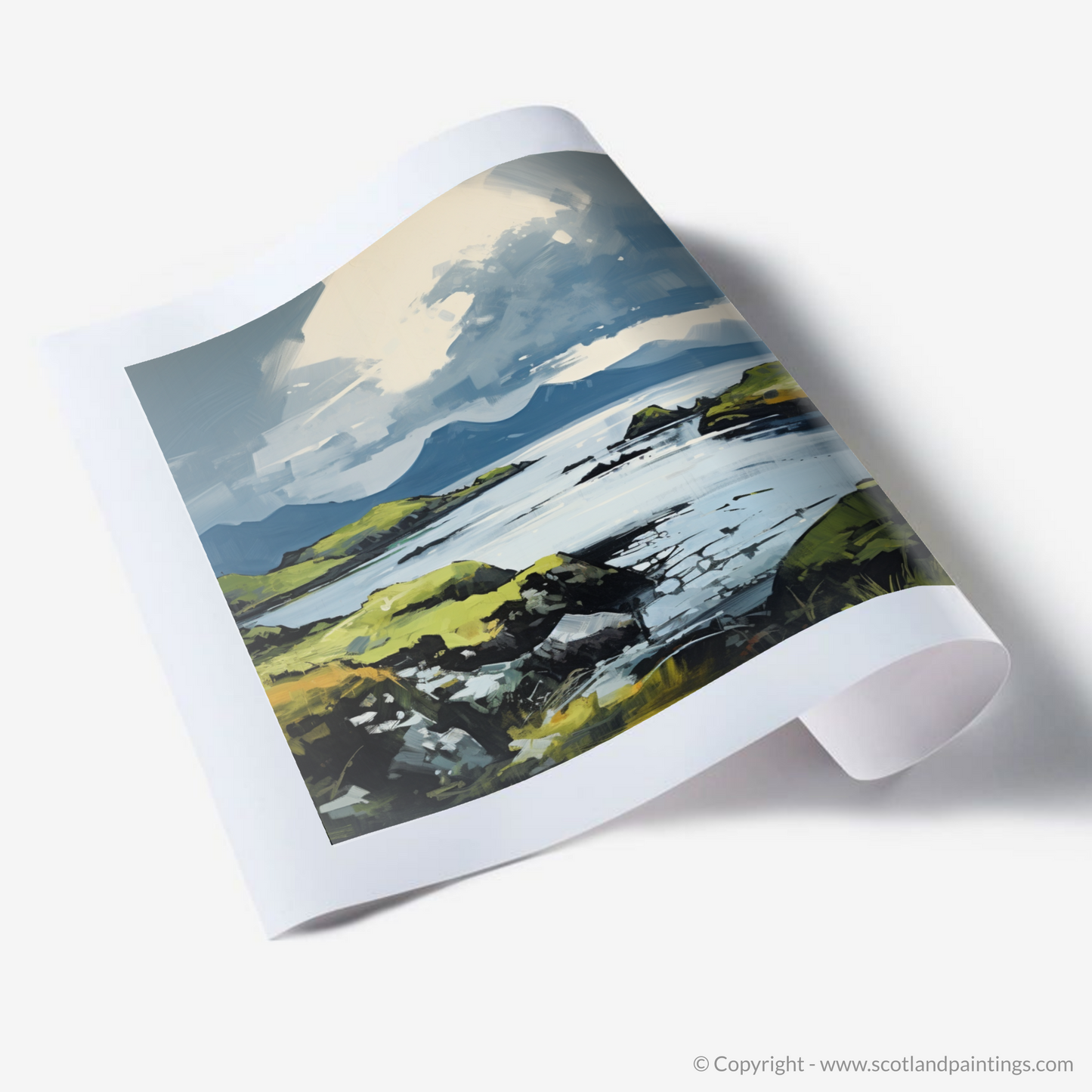 Art Print of Isle of Raasay, Inner Hebrides in summer