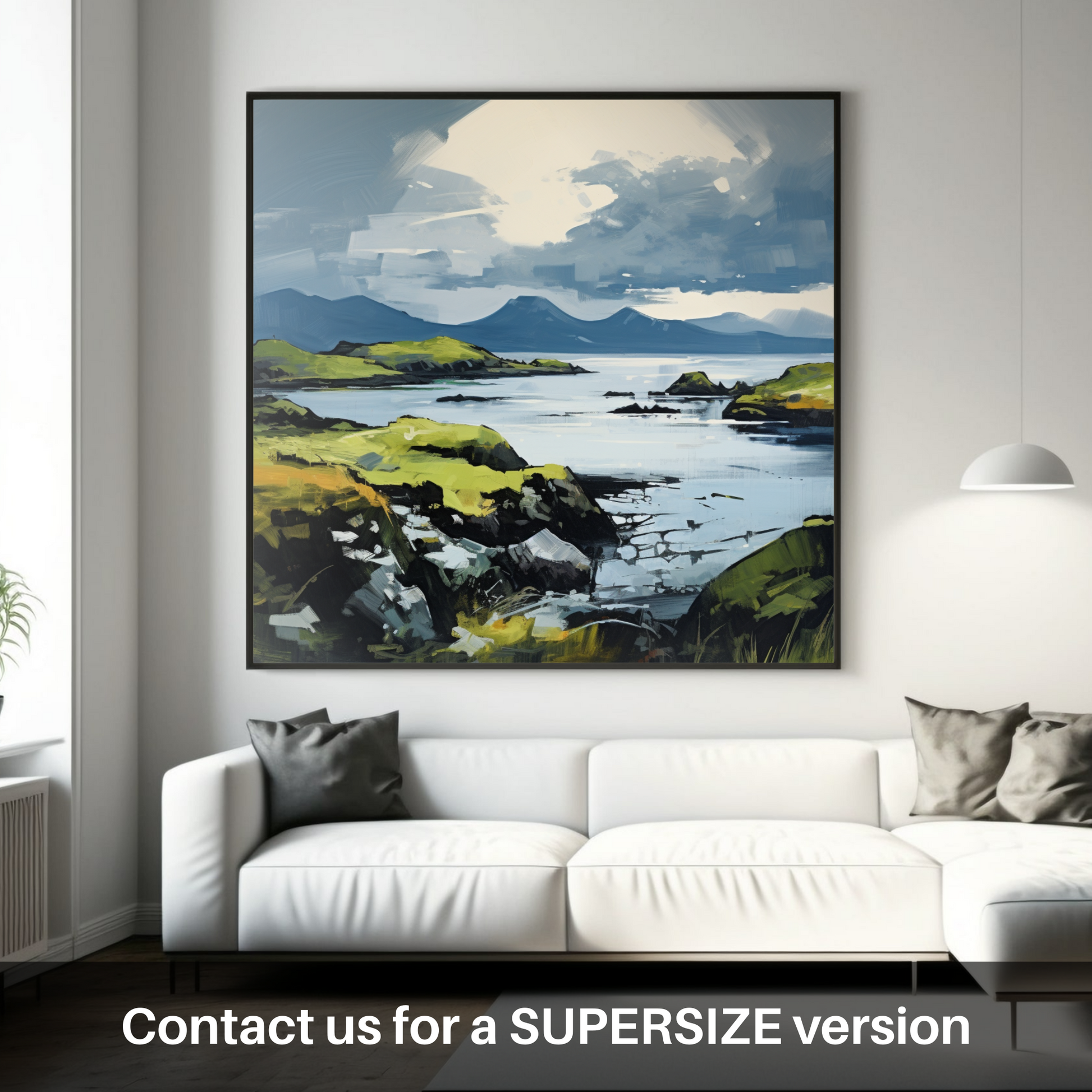 Huge supersize print of Isle of Raasay, Inner Hebrides in summer