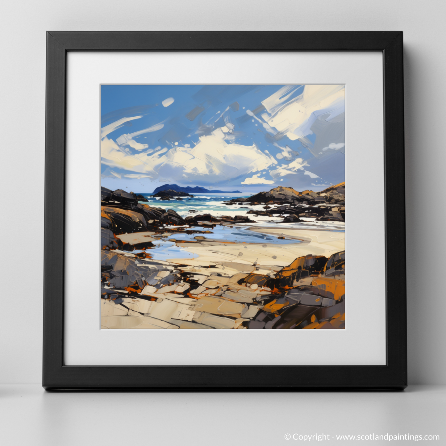 Art Print of Isle of Harris, Outer Hebrides with a black frame