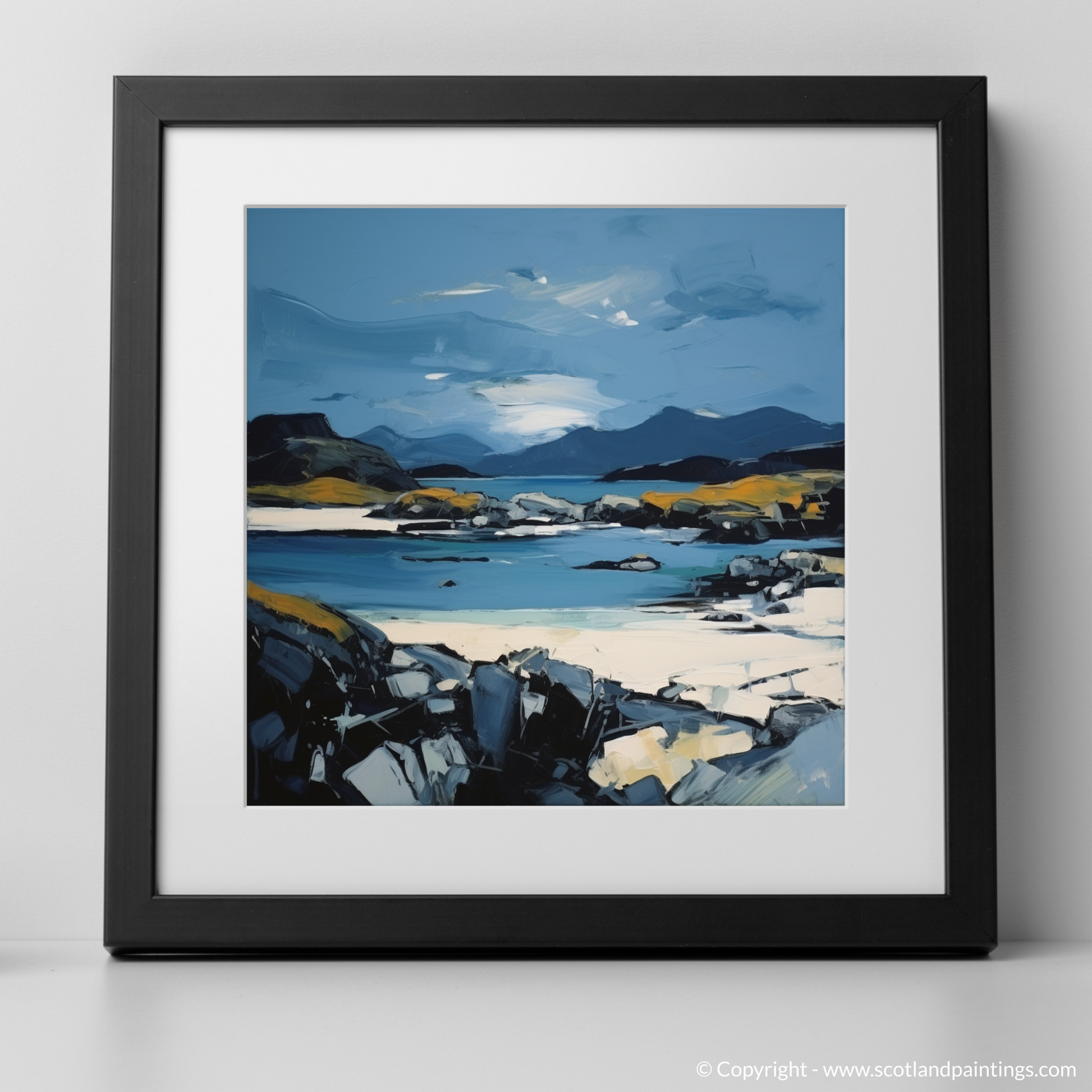 Art Print of Isle of Harris, Outer Hebrides with a black frame