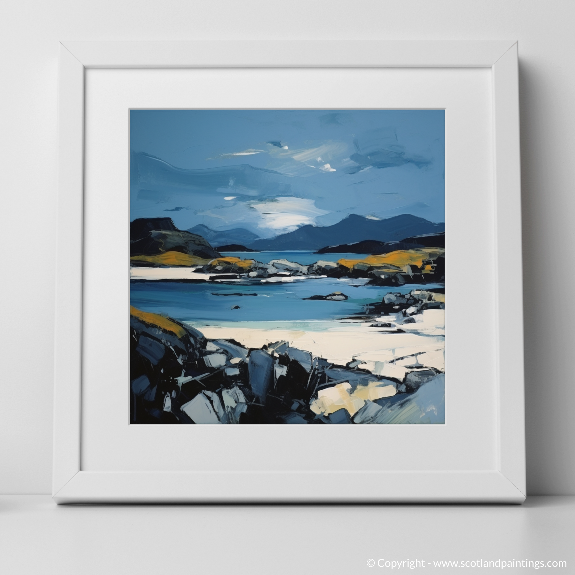 Art Print of Isle of Harris, Outer Hebrides with a white frame