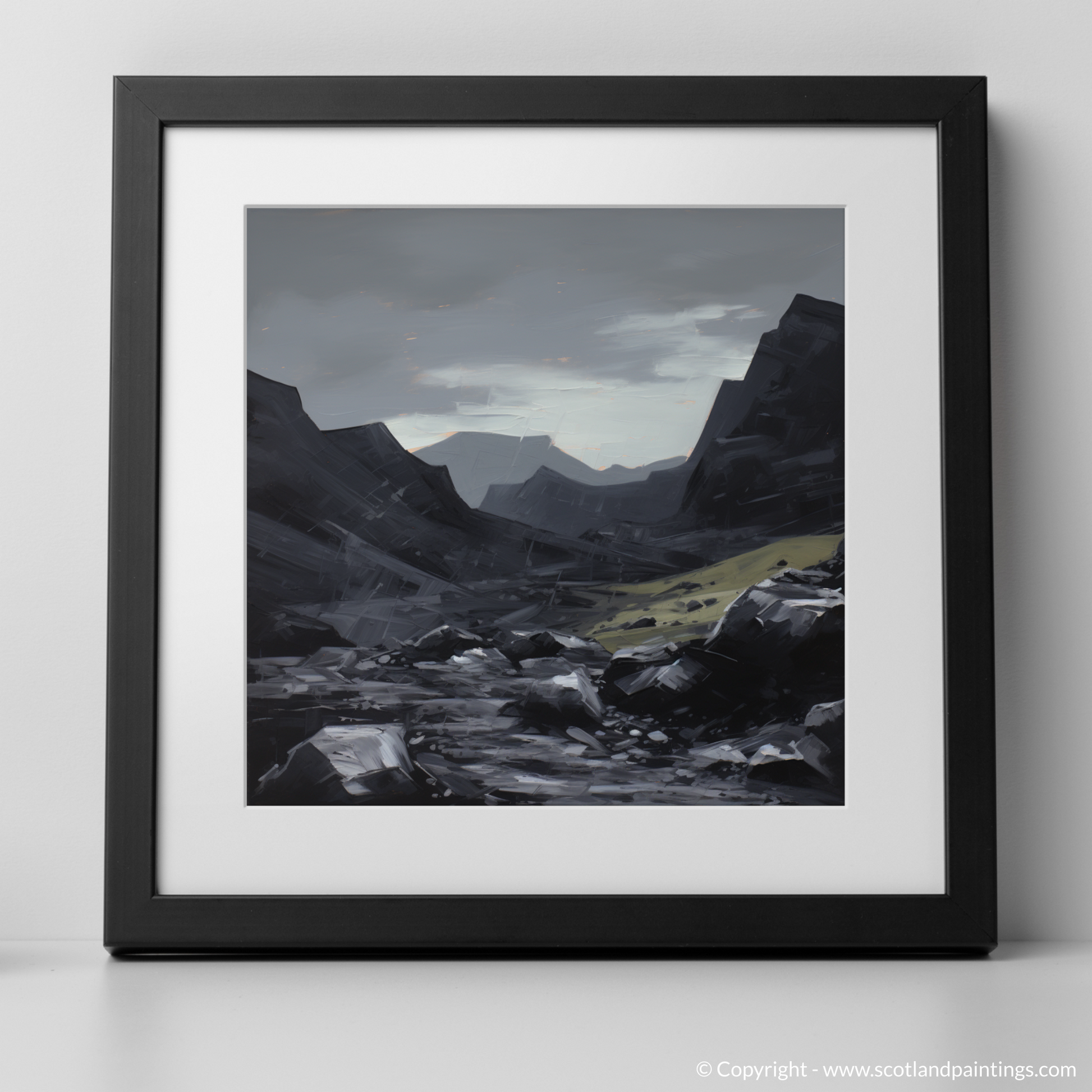 Art Print of Càrn Aosda with a black frame