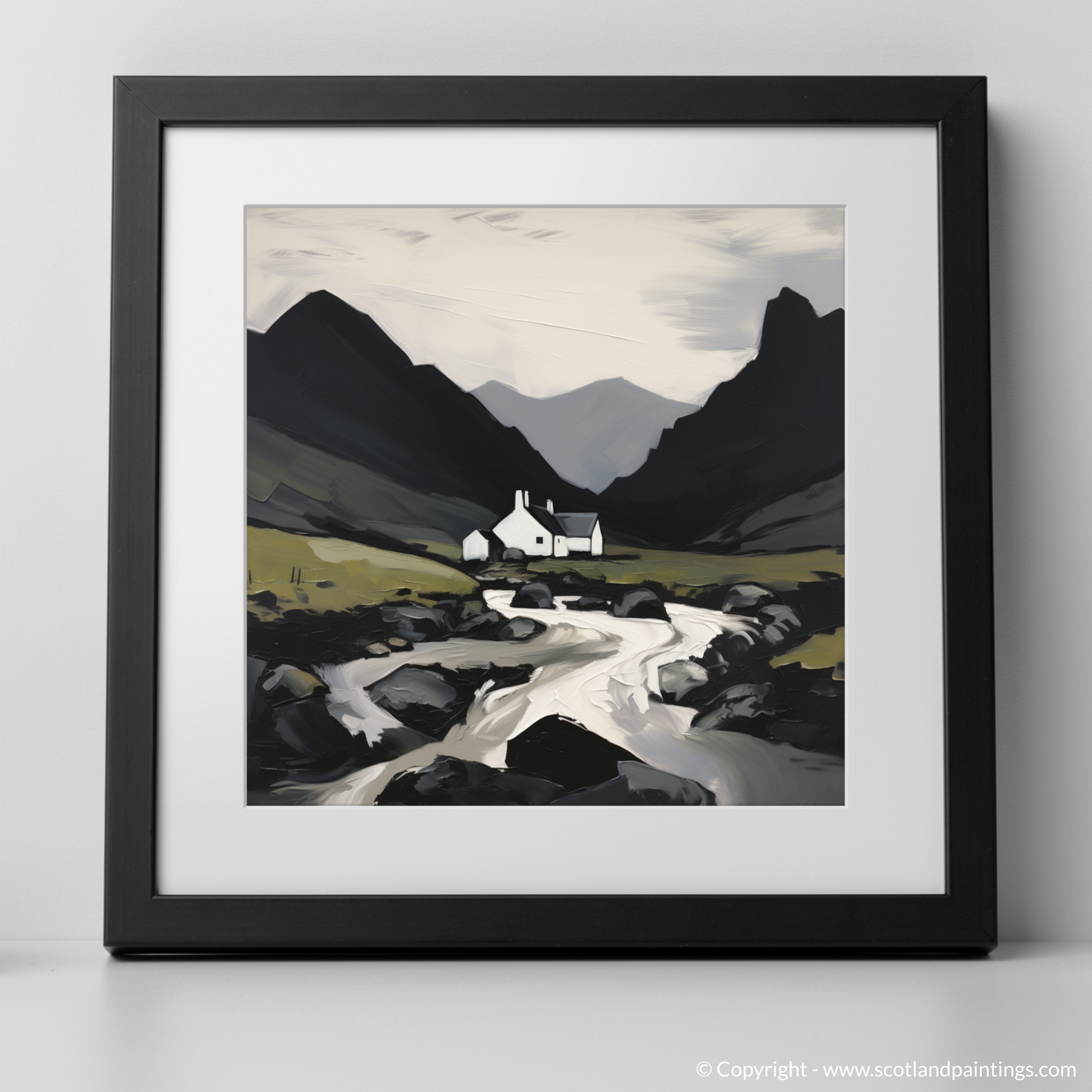 Art Print of Càrn Aosda with a black frame