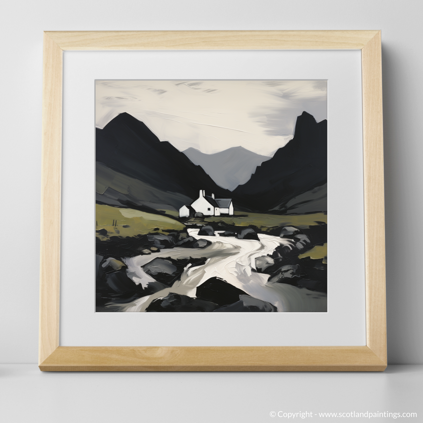 Art Print of Càrn Aosda with a natural frame