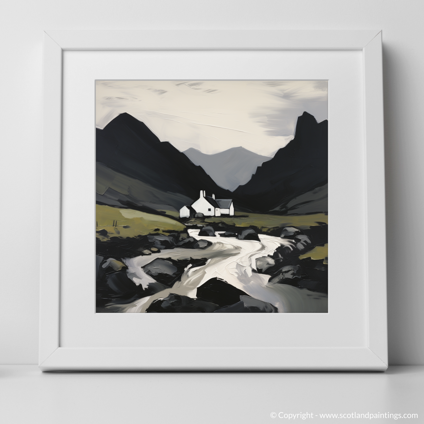 Art Print of Càrn Aosda with a white frame