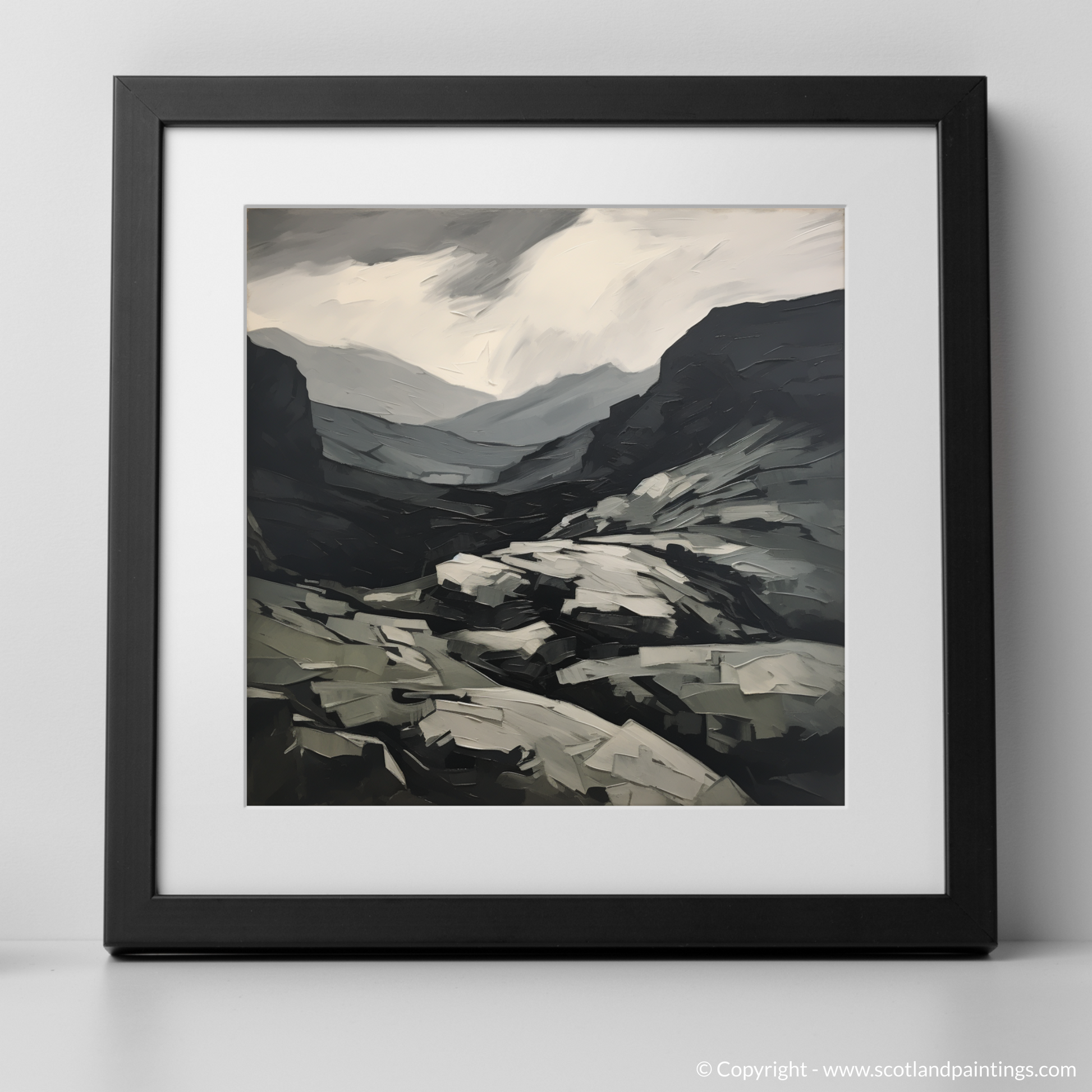 Art Print of Càrn Aosda with a black frame