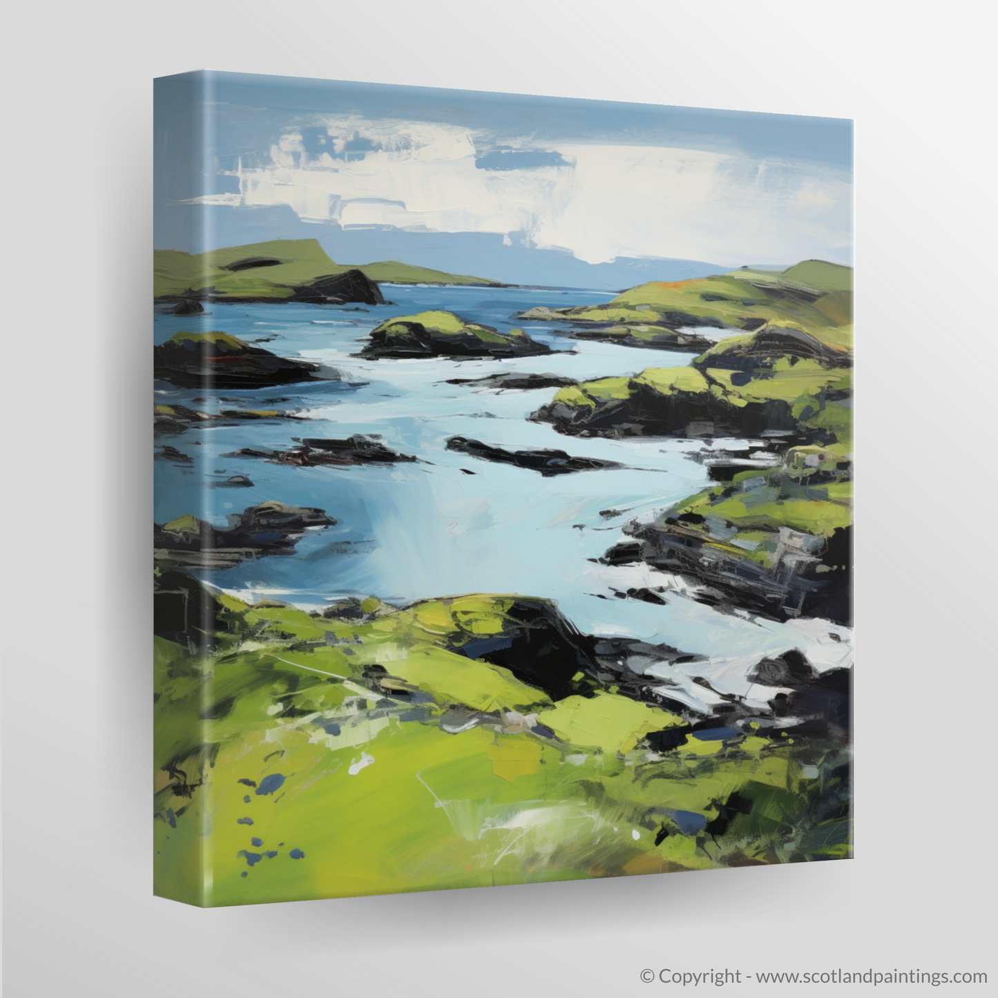 Canvas Print of Isle of Ulva, Inner Hebrides in summer