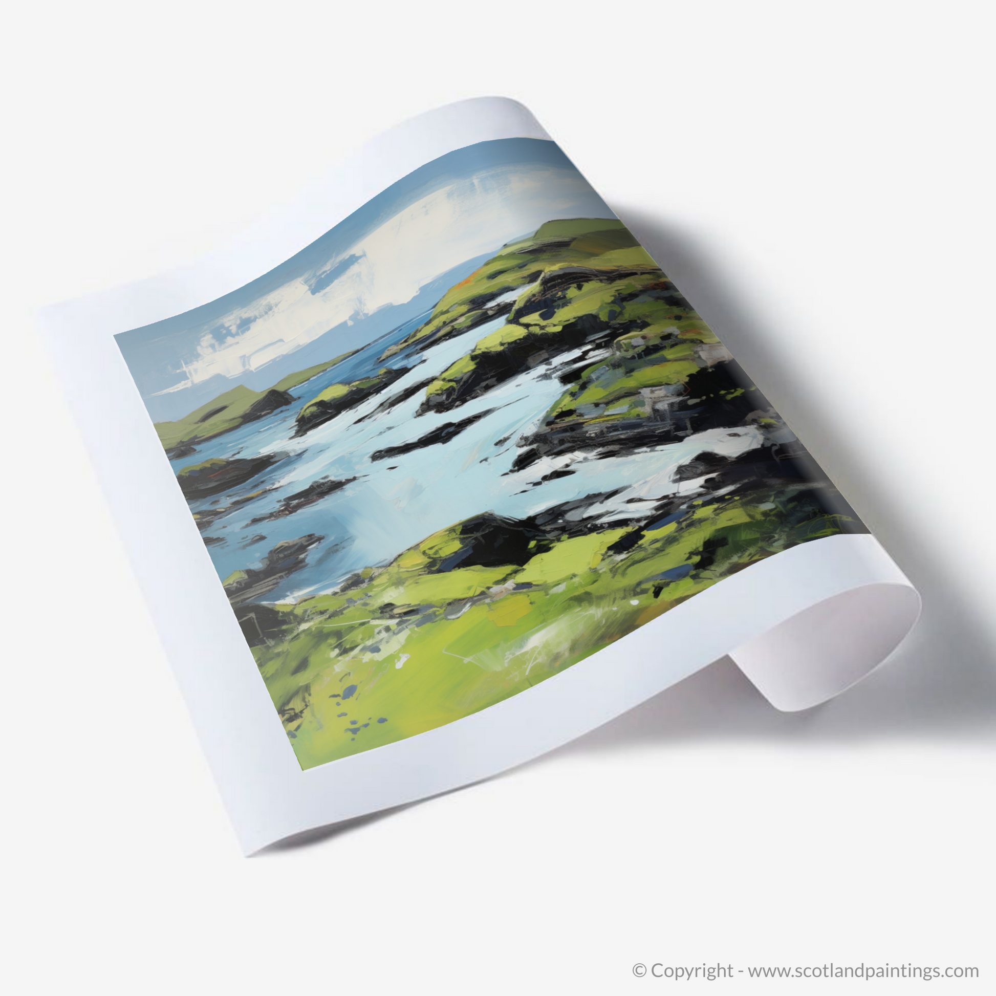 Art Print of Isle of Ulva, Inner Hebrides in summer