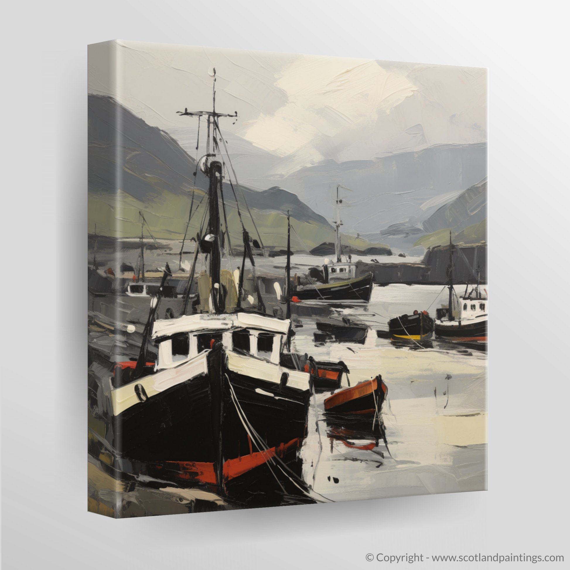 Canvas Print of Ullapool Harbour