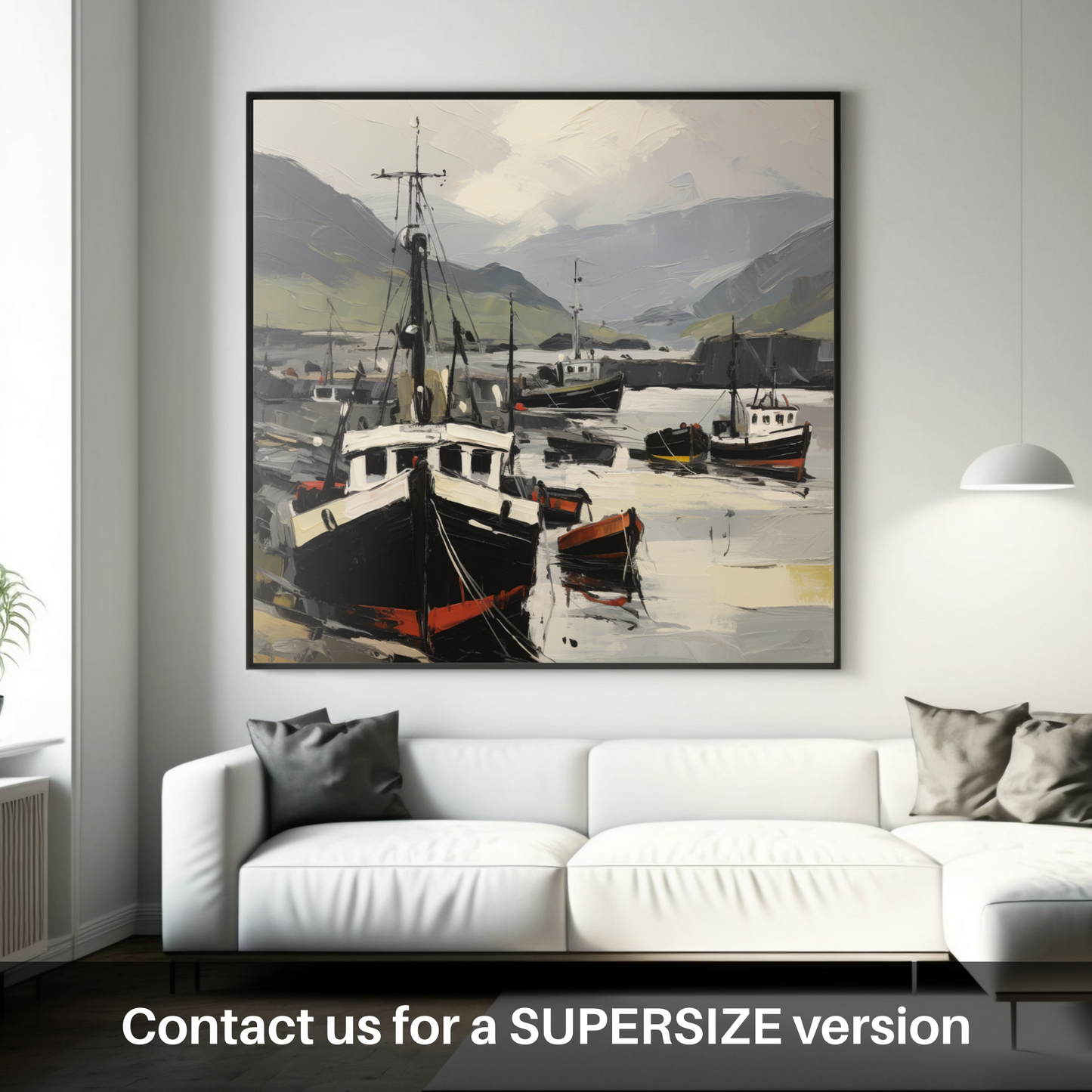 Huge supersize print of Ullapool Harbour