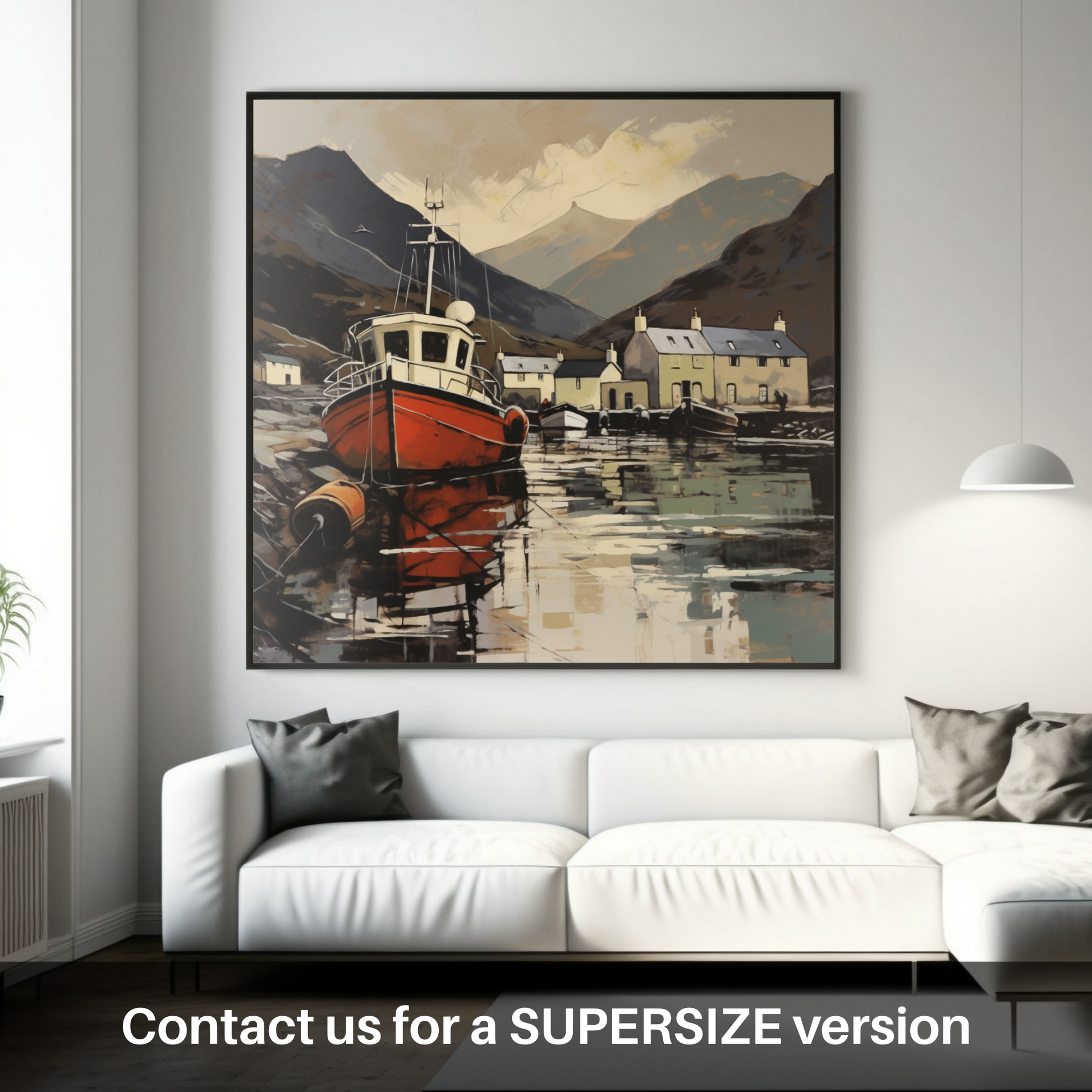 Huge supersize print of Ullapool Harbour