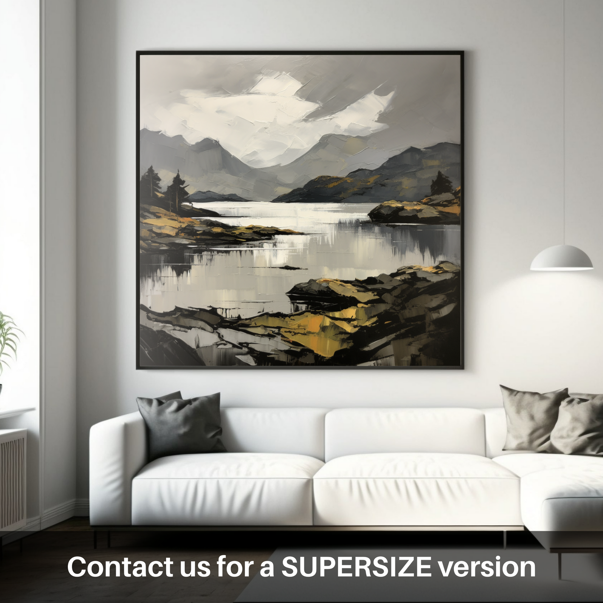 Huge supersize print of Loch Morar, Highlands