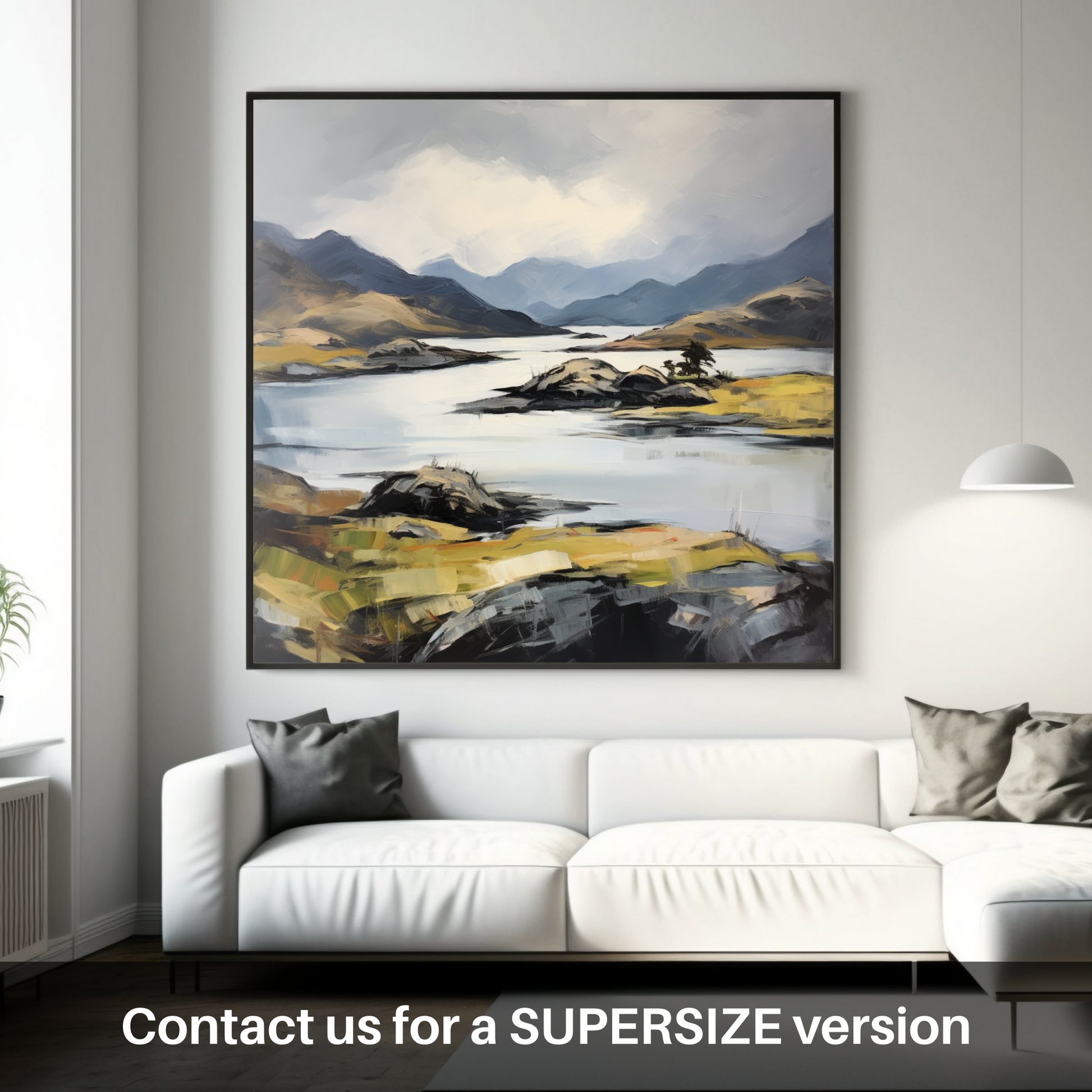 Huge supersize print of Loch Morar, Highlands