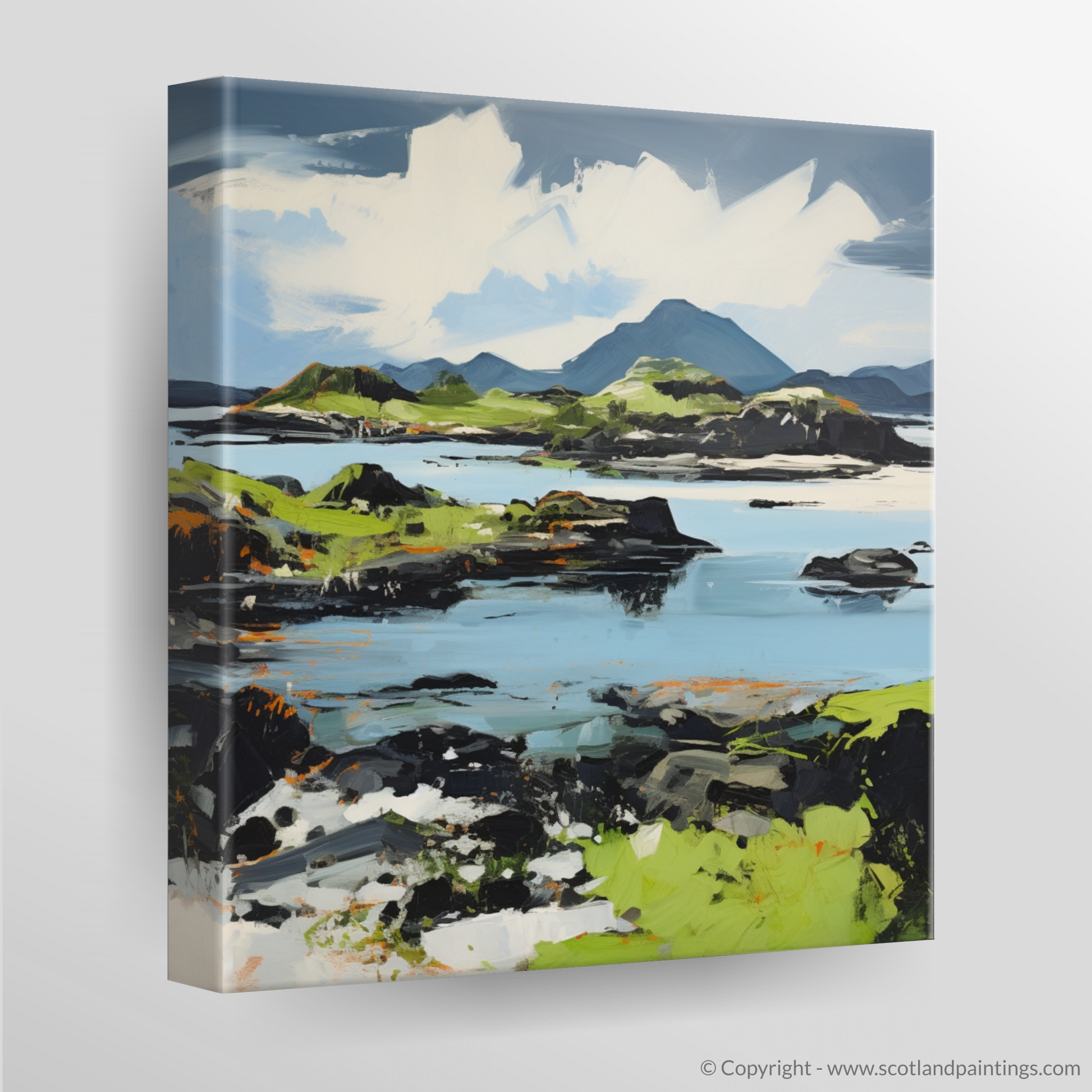 Canvas Print of Isle of Lismore, Inner Hebrides in summer