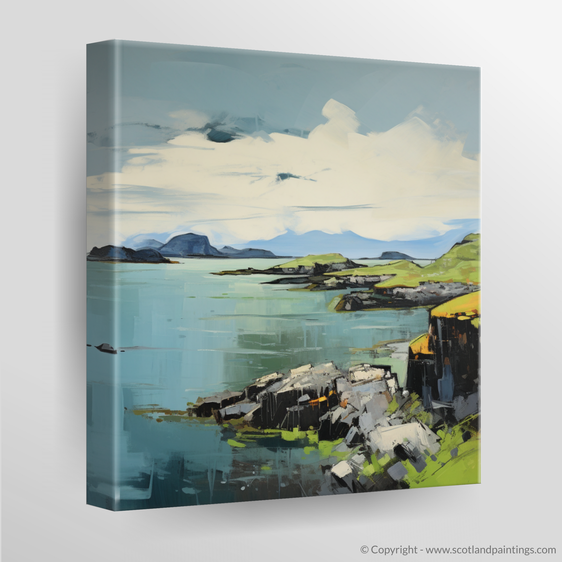 Canvas Print of Isle of Lismore, Inner Hebrides in summer