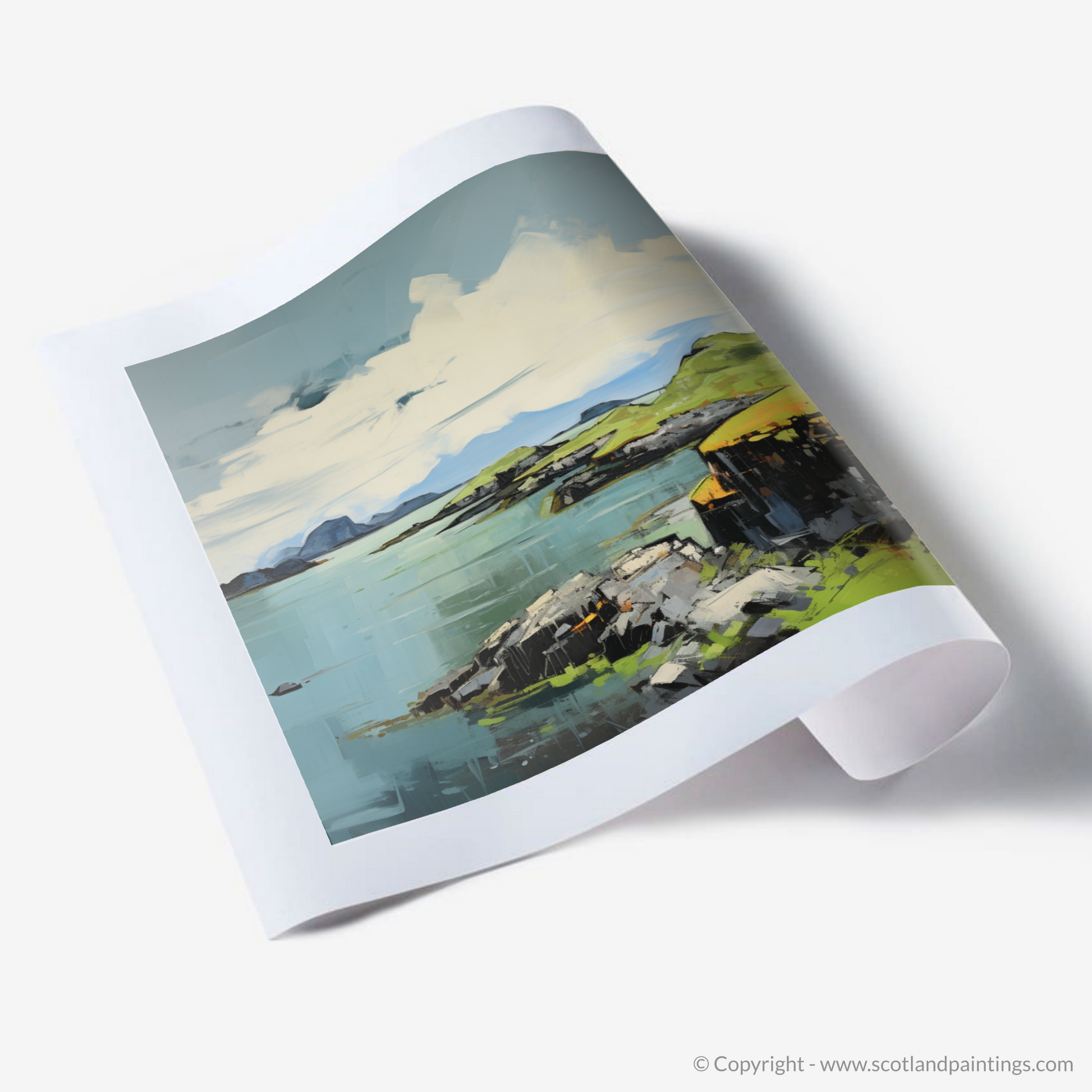 Art Print of Isle of Lismore, Inner Hebrides in summer