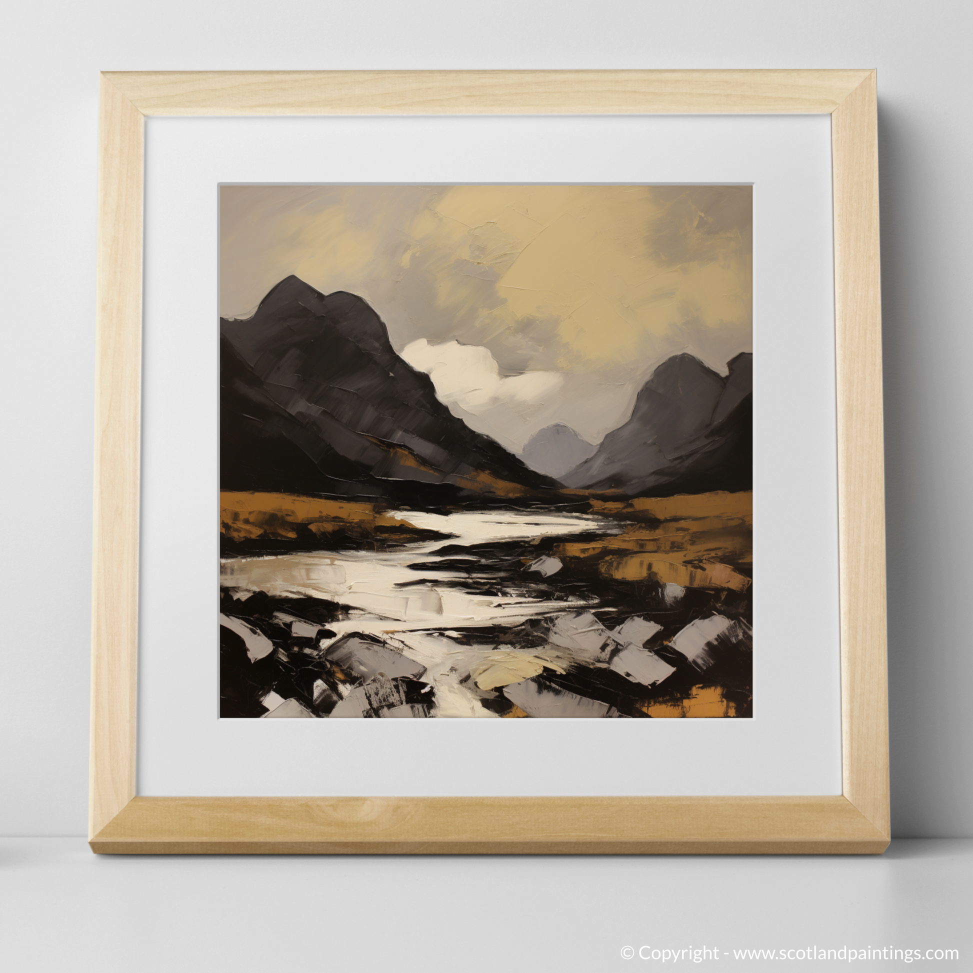 Art Print of Driesh with a natural frame