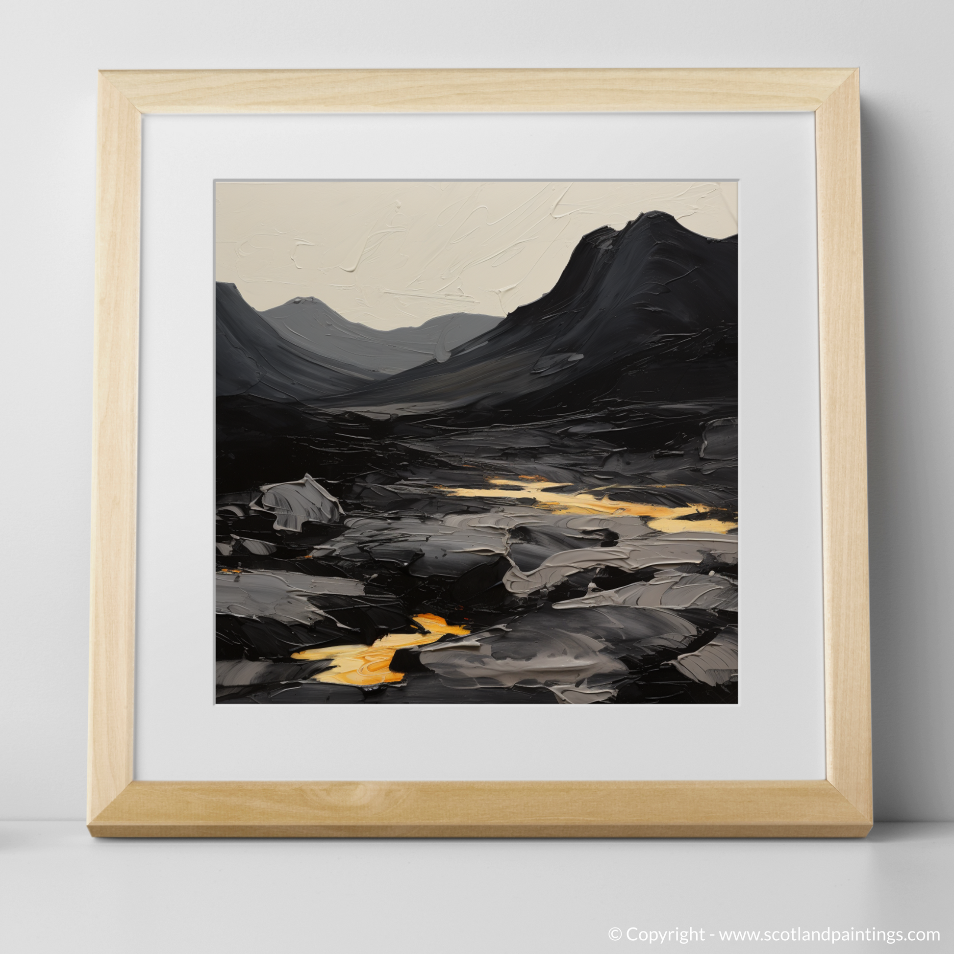 Art Print of Driesh with a natural frame