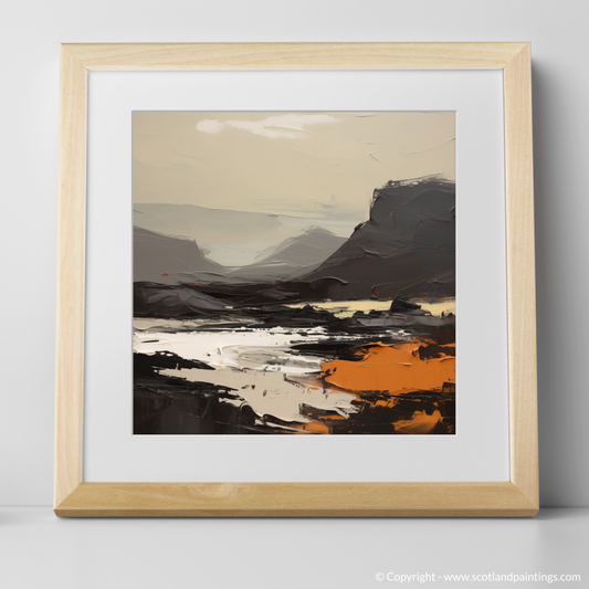 Art Print of Driesh with a natural frame