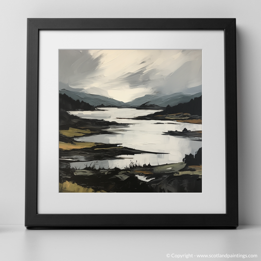 Art Print of Loch Doon, Ayrshire with a black frame