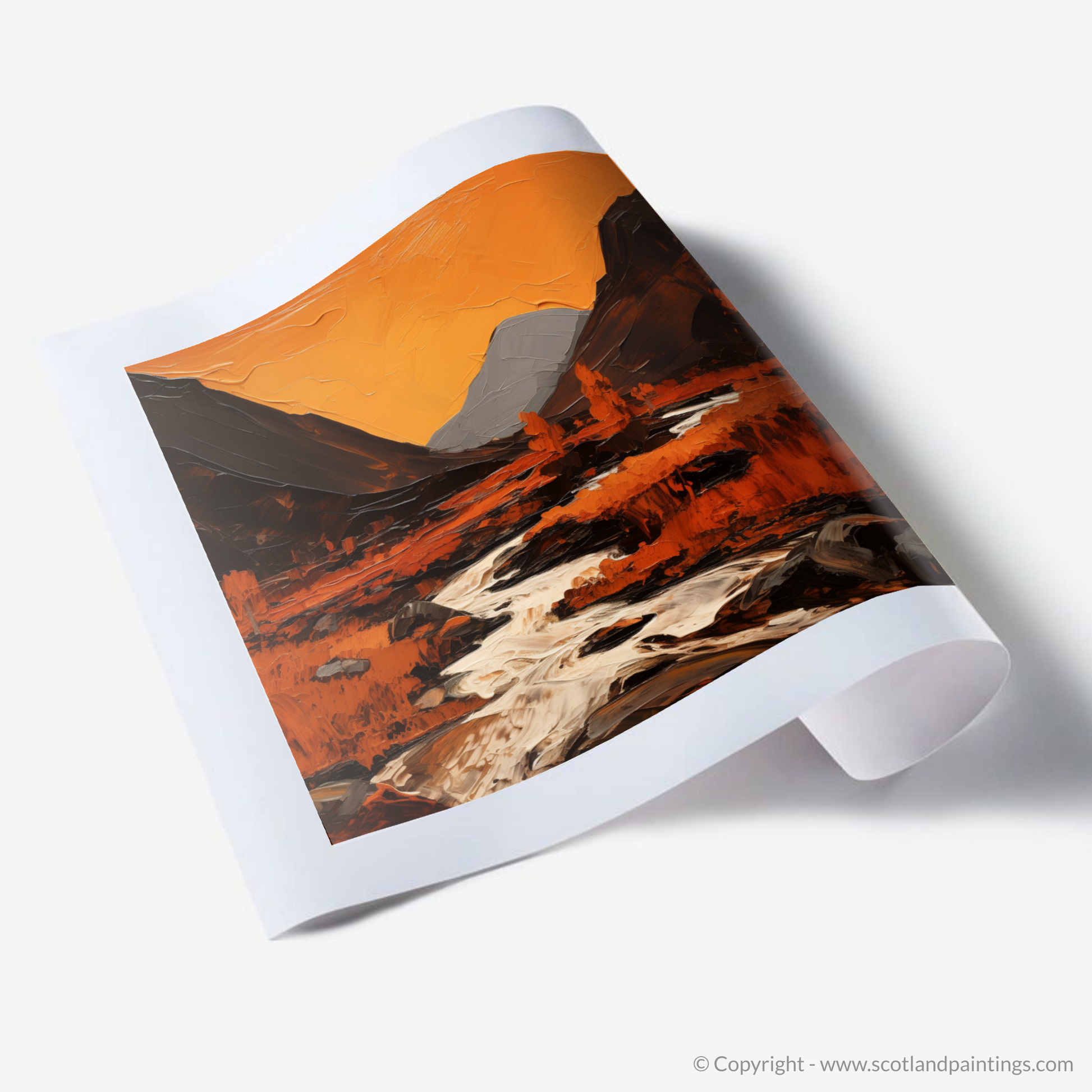 Art Print of Autumn hues in Glencoe