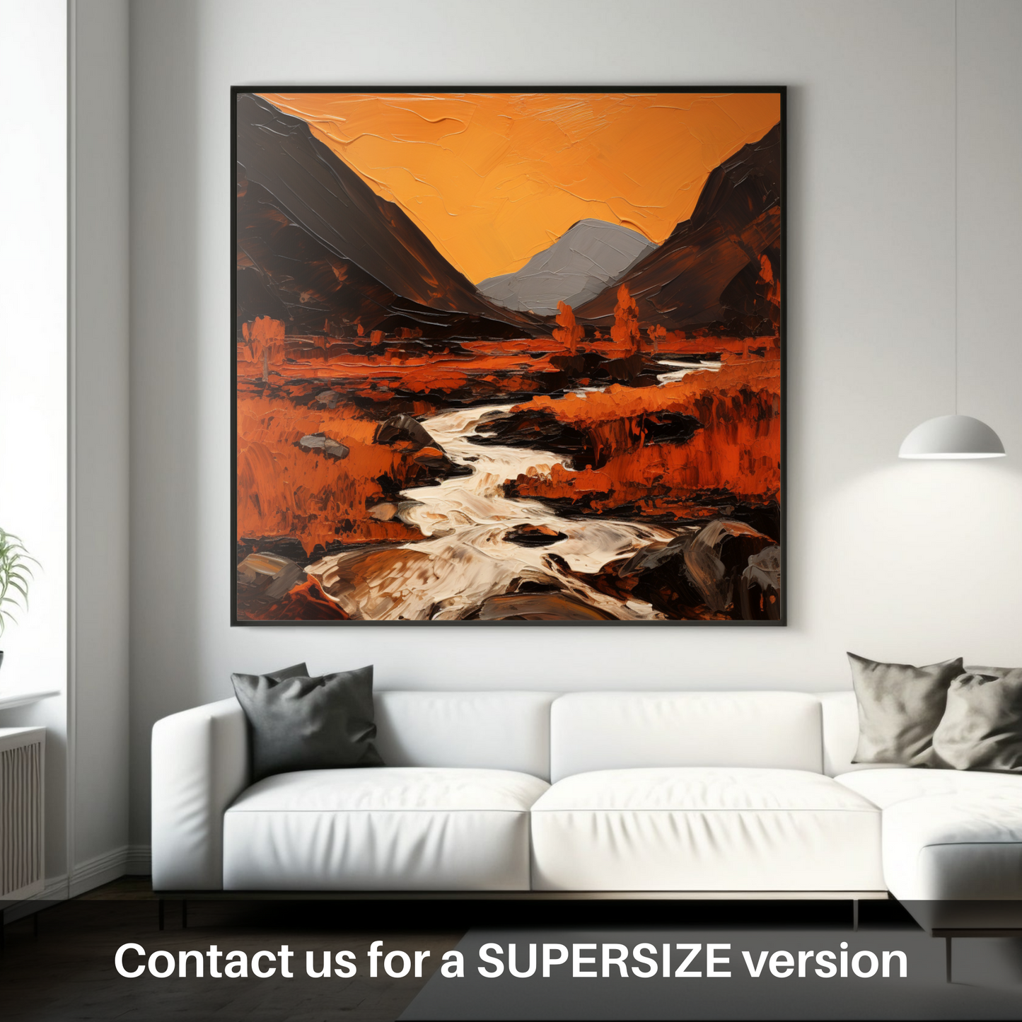 Huge supersize print of Autumn hues in Glencoe