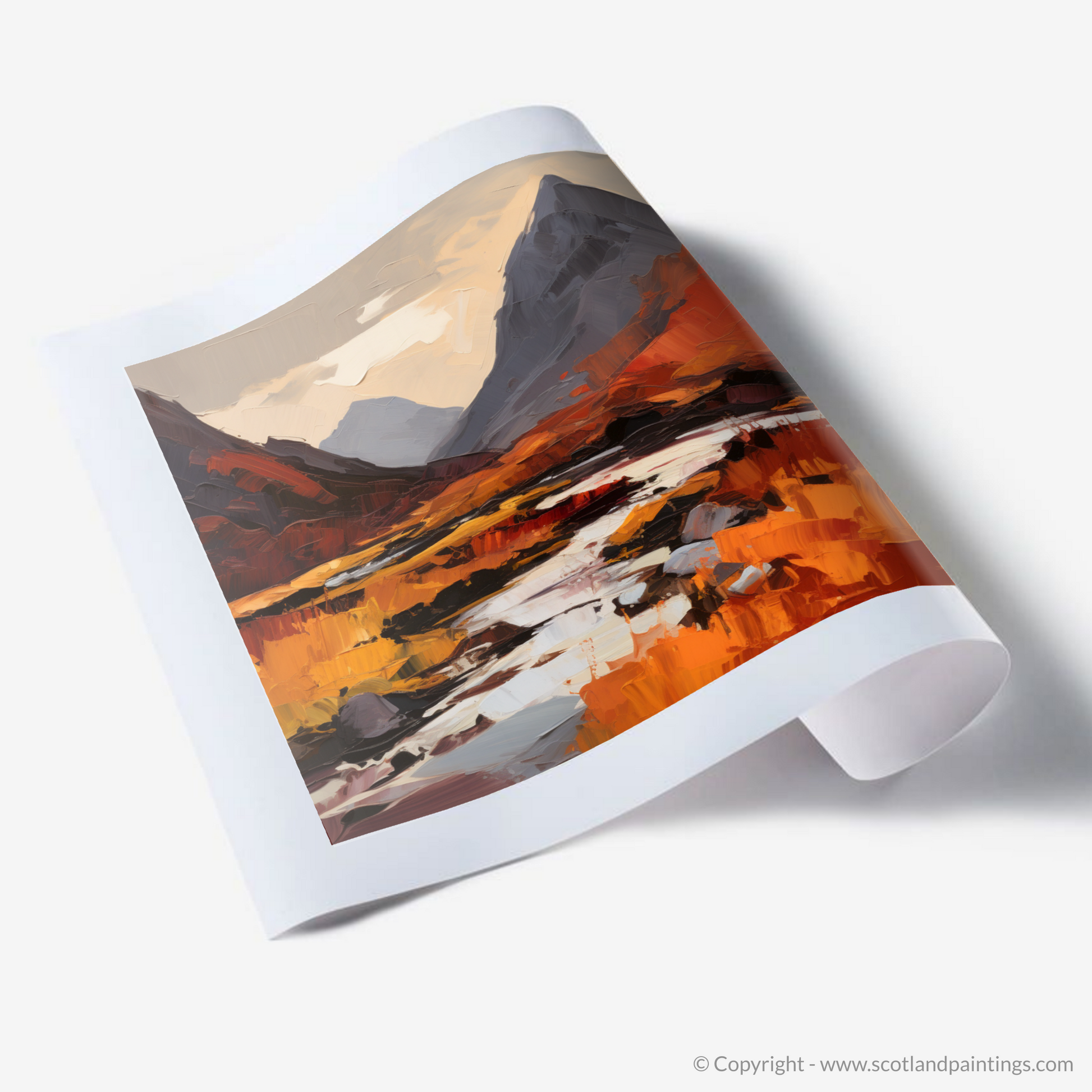 Art Print of Autumn hues in Glencoe