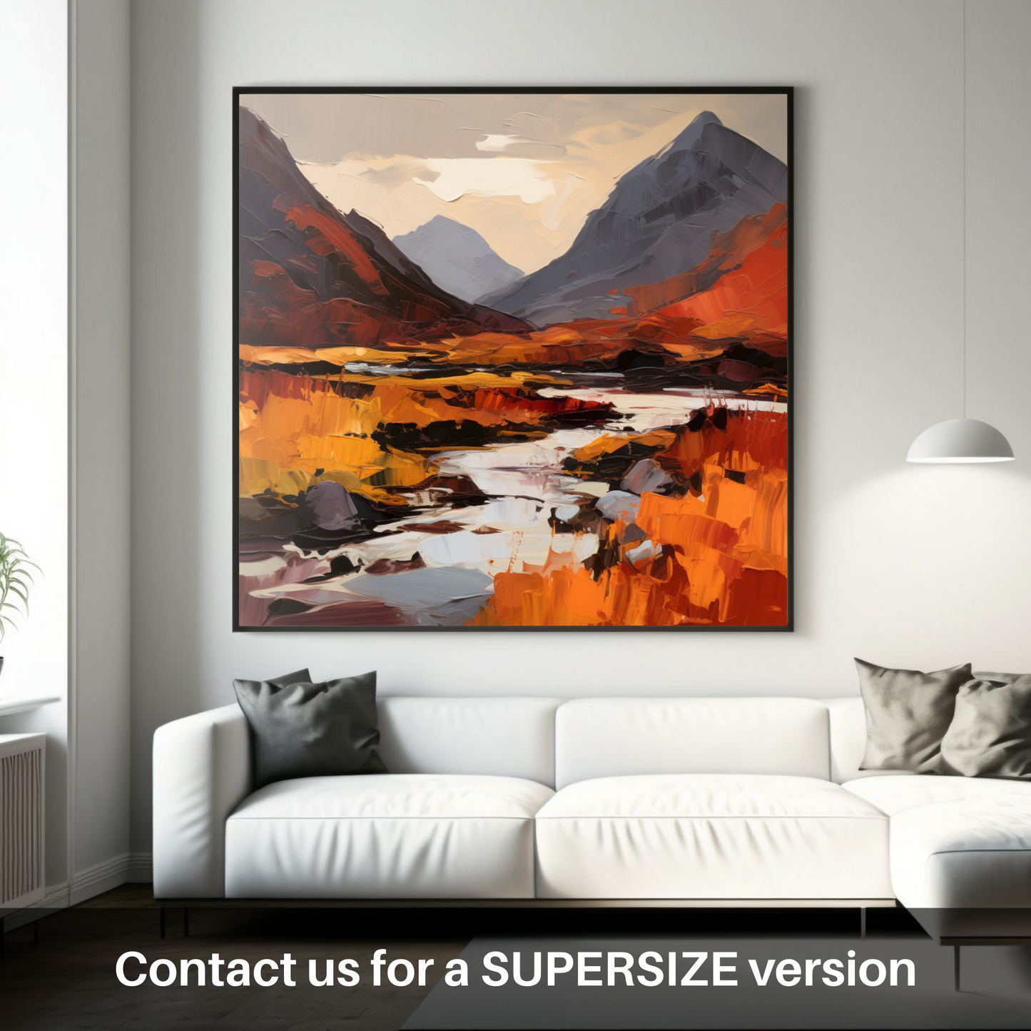 Huge supersize print of Autumn hues in Glencoe