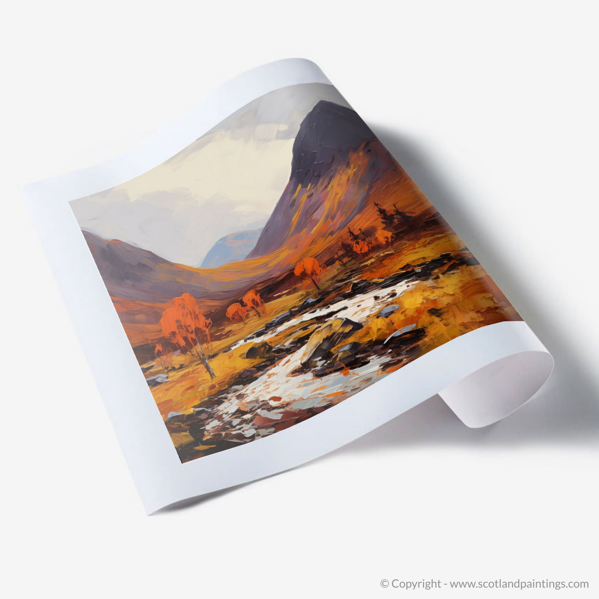 Art Print of Autumn hues in Glencoe