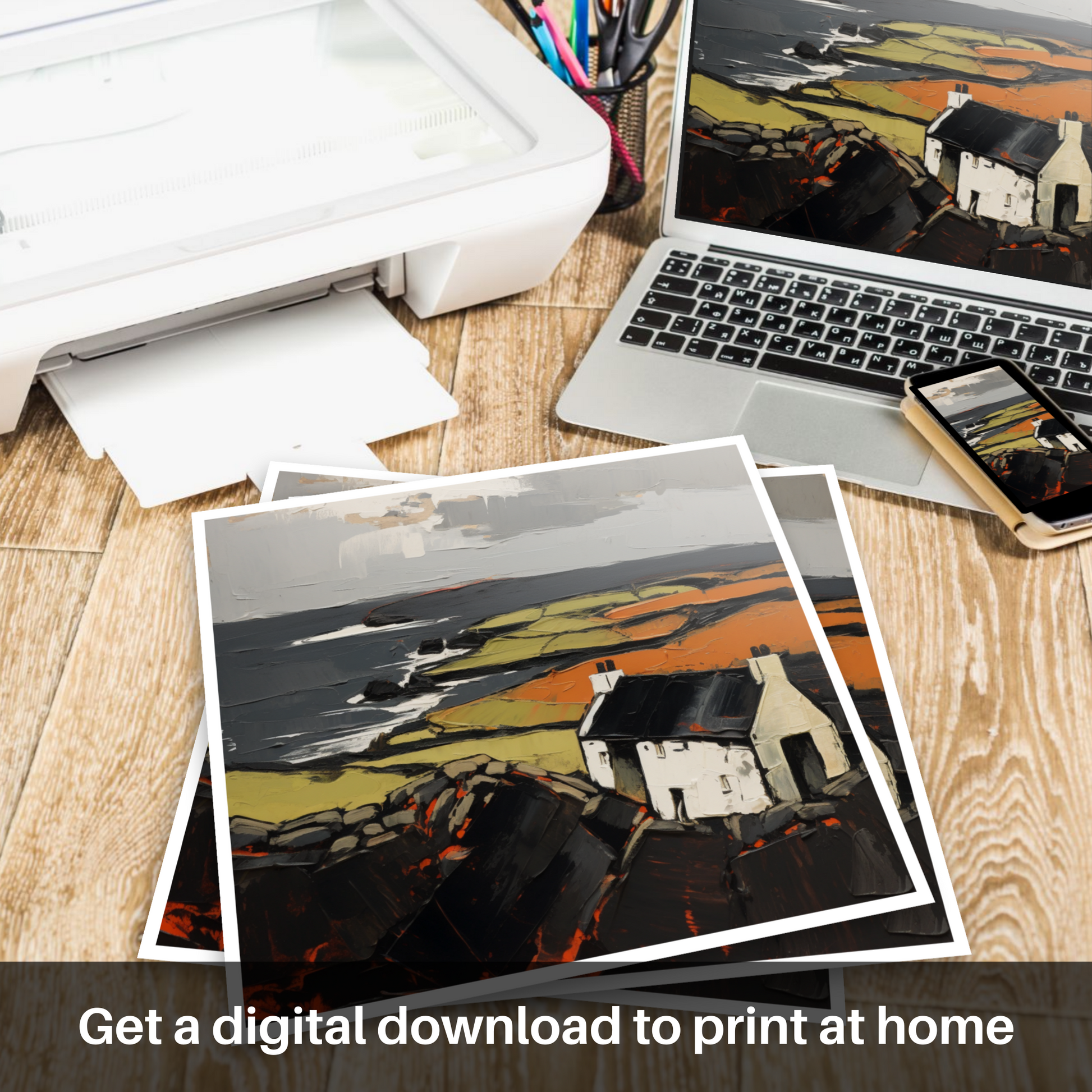 Downloadable and printable picture of Orkney, North of mainland Scotland