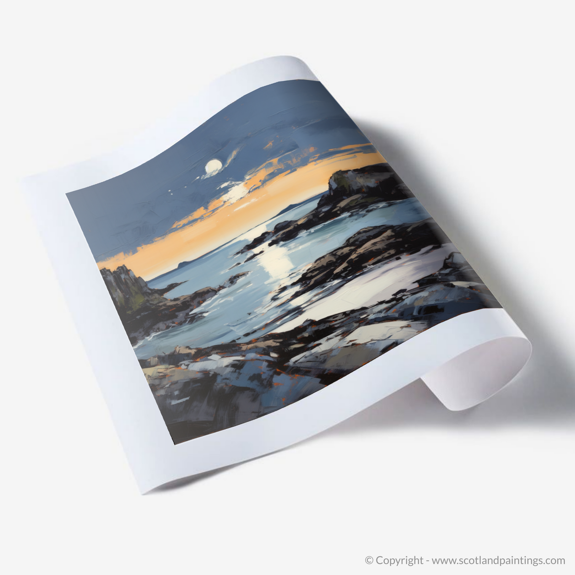 Art Print of Achmelvich Bay at dusk