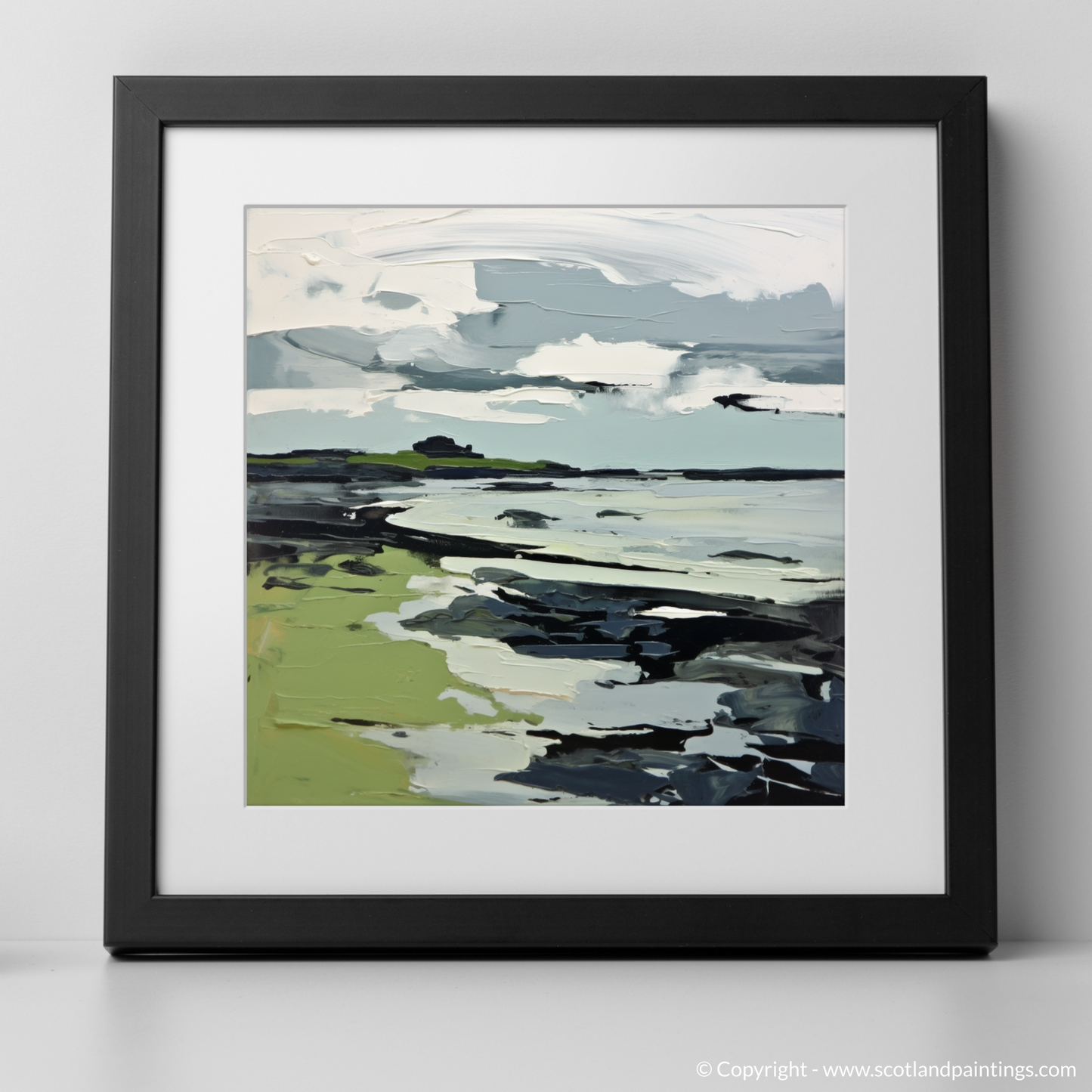 Art Print of Largo Bay, Fife with a black frame