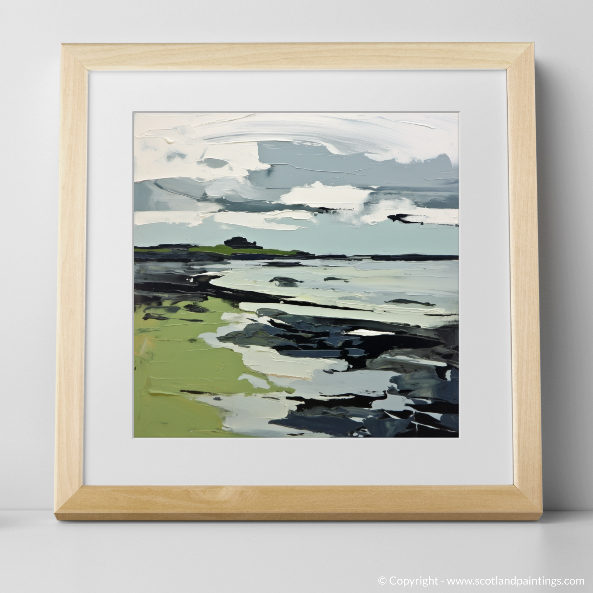 Art Print of Largo Bay, Fife with a natural frame