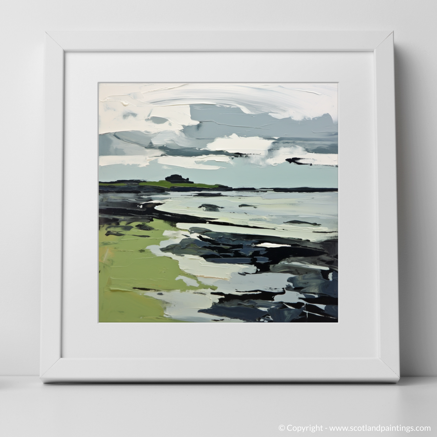 Art Print of Largo Bay, Fife with a white frame