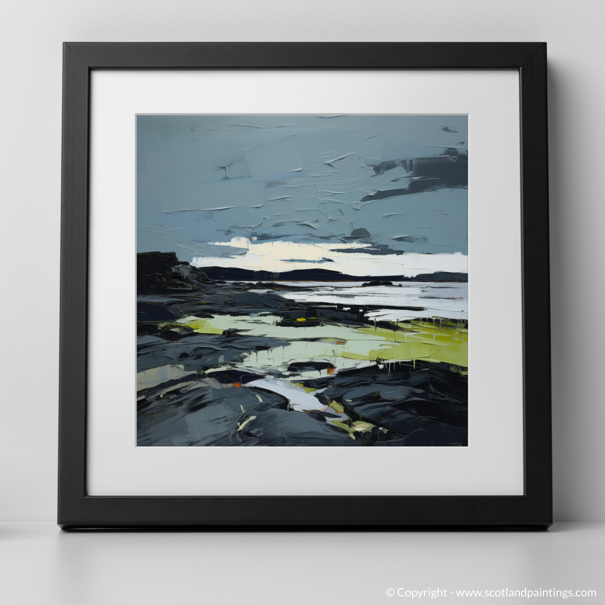 Art Print of Largo Bay, Fife with a black frame