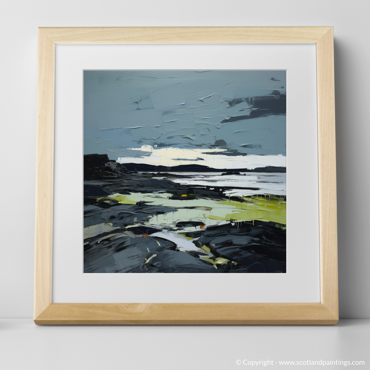 Art Print of Largo Bay, Fife with a natural frame