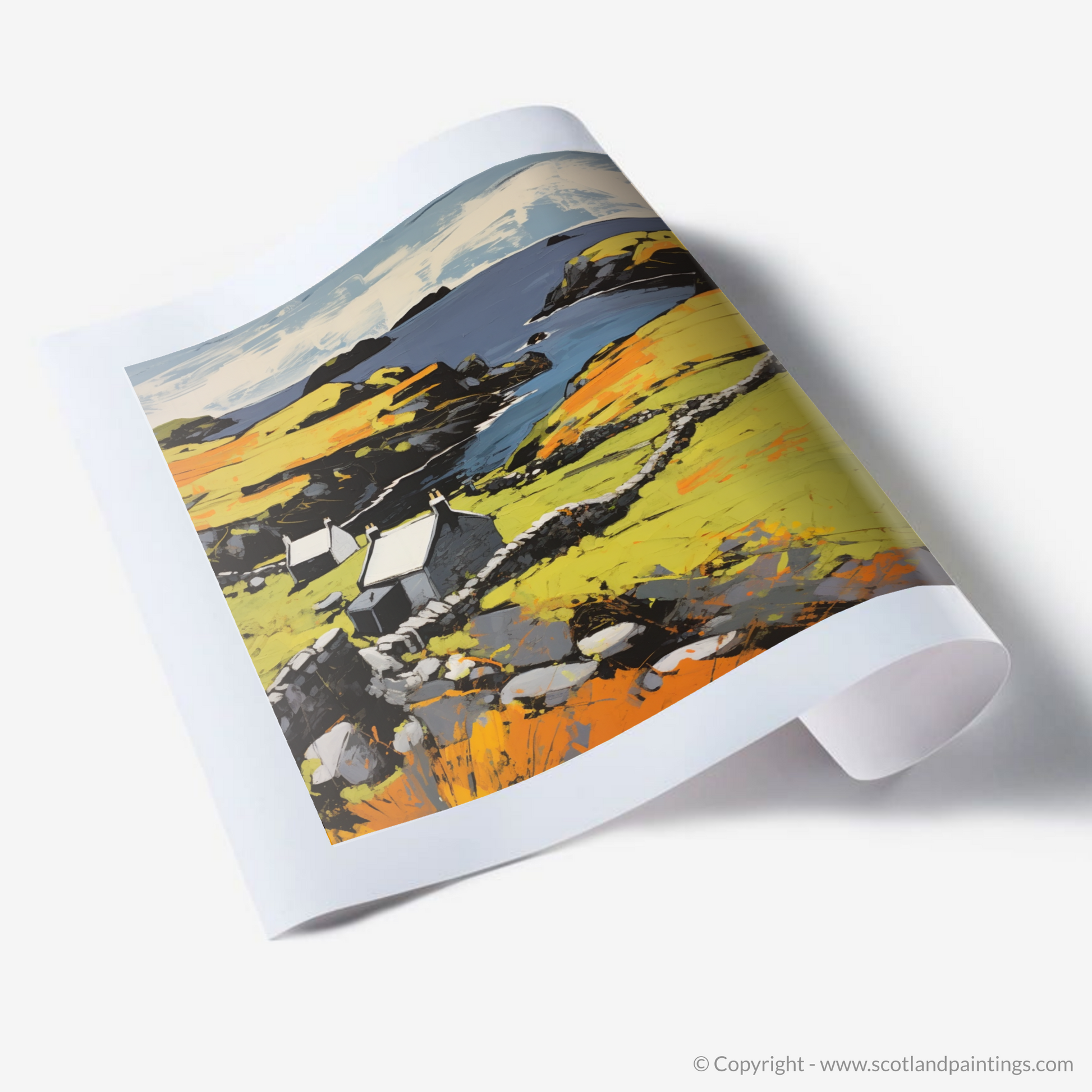 Art Print of Shetland, North of mainland Scotland in summer