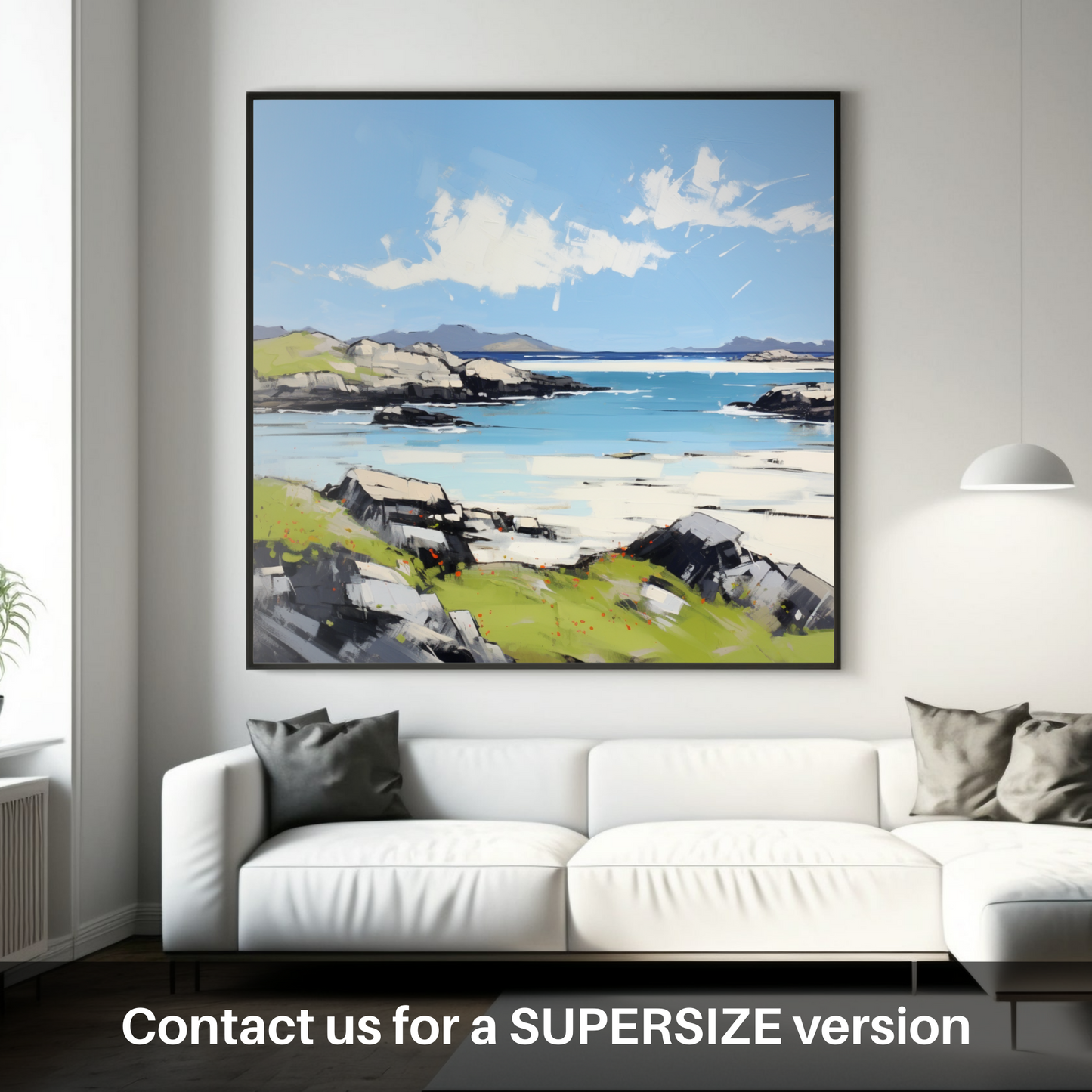 Huge supersize print of Isle of Harris, Outer Hebrides in summer