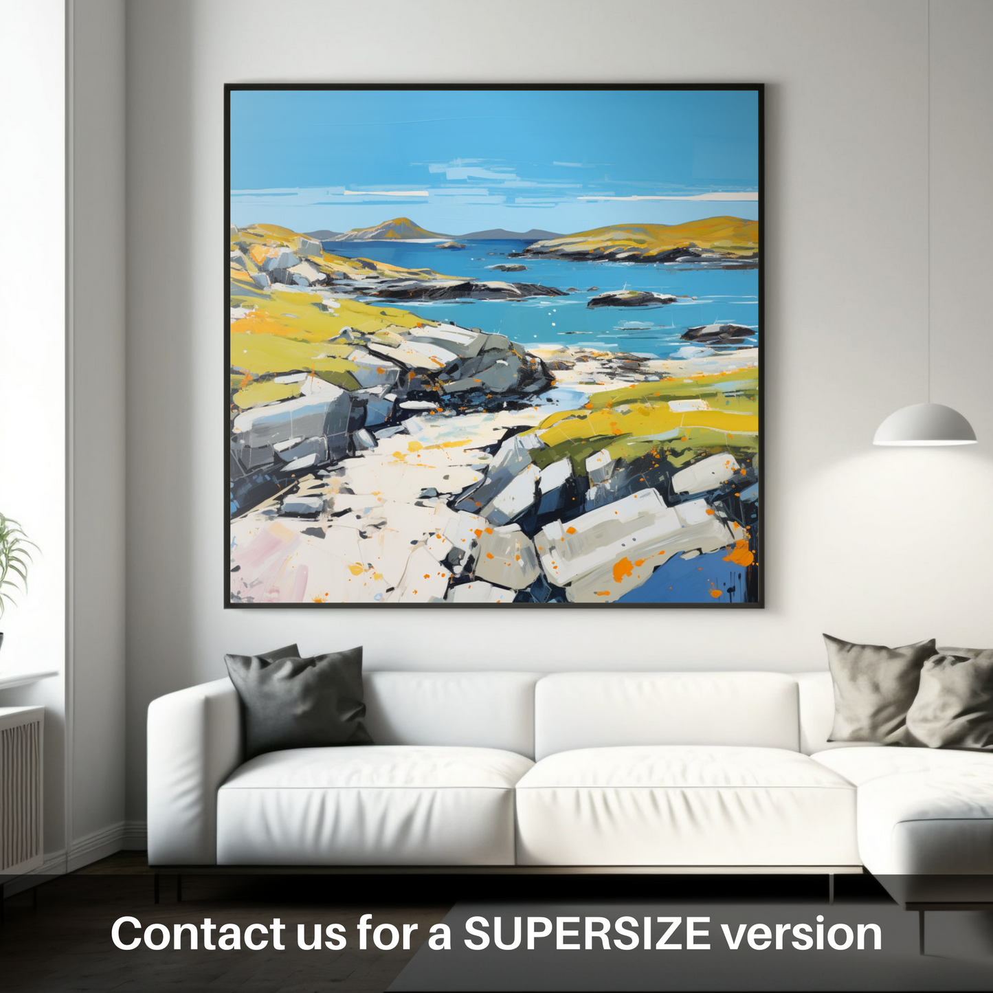 Huge supersize print of Isle of Harris, Outer Hebrides in summer
