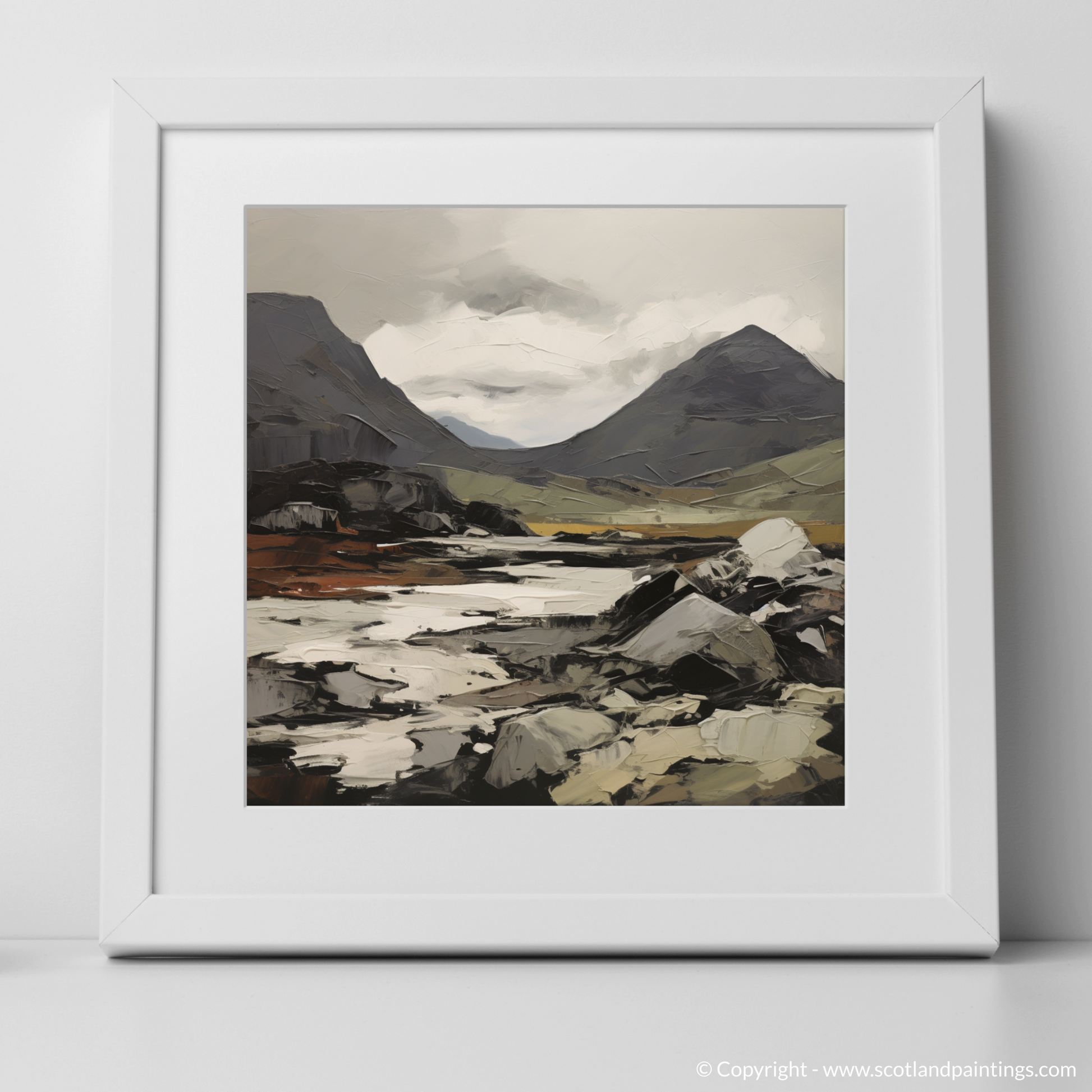 Art Print of Càrn a' Ghèoidh with a white frame