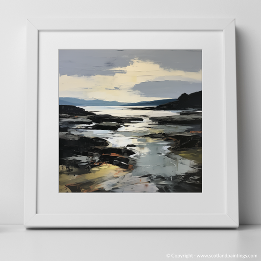 Art Print of Ardalanish Bay, Isle of Mull. with a white frame