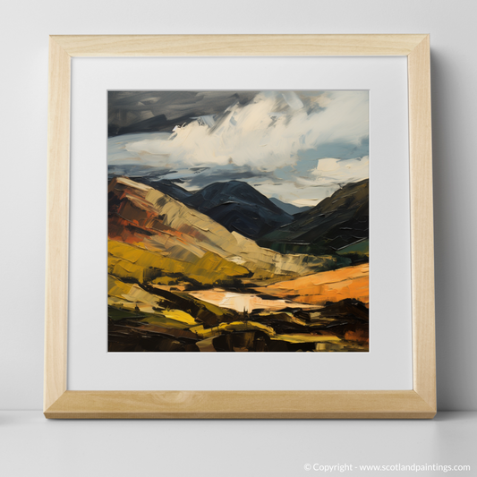 Painting and Art Print of Ben Lawers. Ben Lawers: An Expressionist Ode to the Scottish Highlands.
