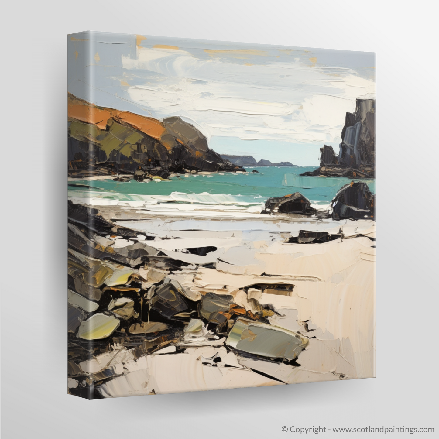 Canvas Print of Achmelvich Bay, Sutherland in summer