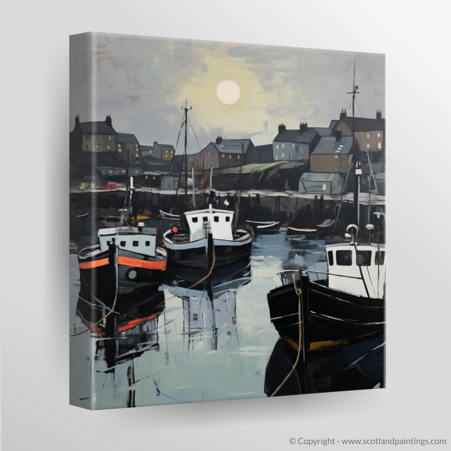 Canvas Print of Eyemouth Harbour
