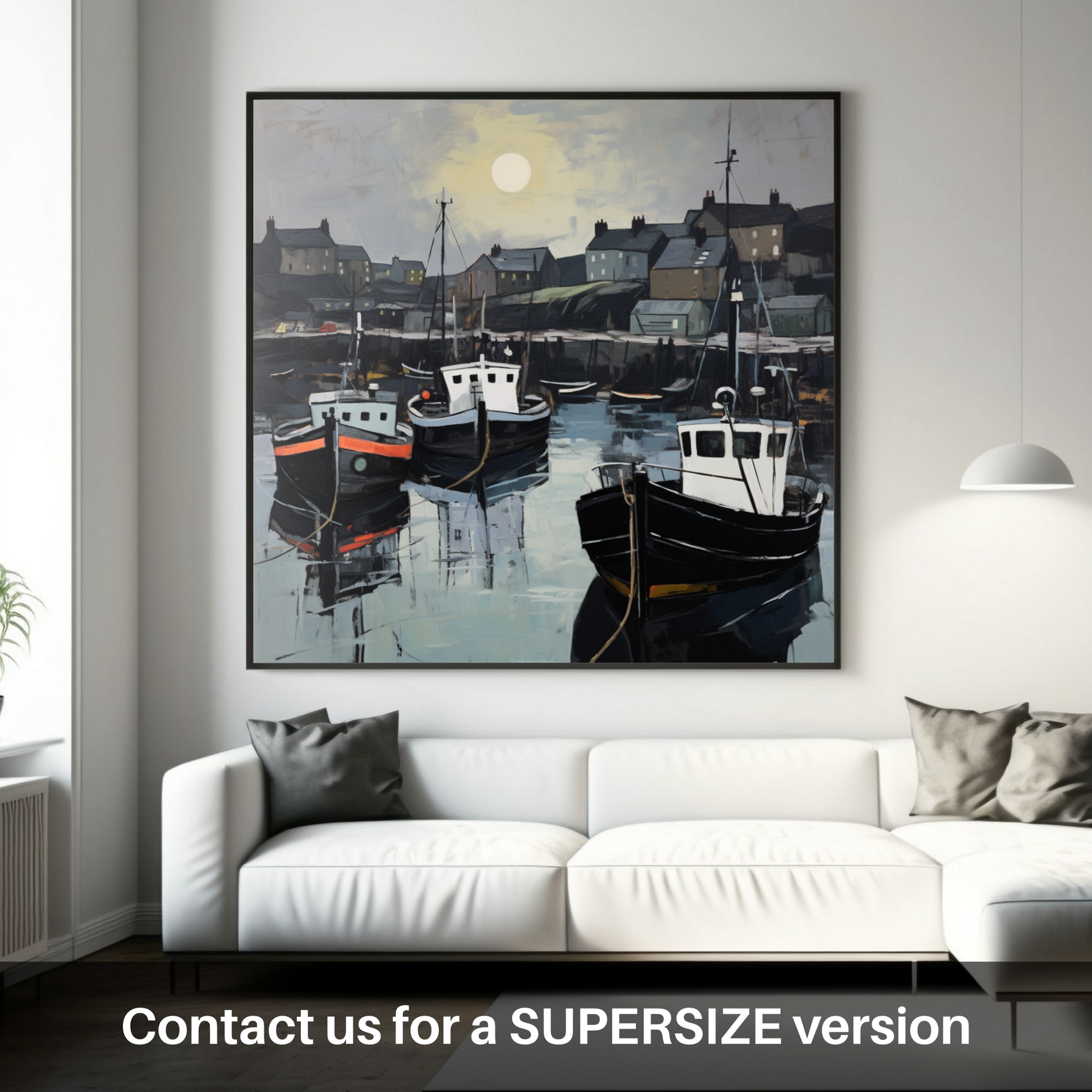 Huge supersize print of Eyemouth Harbour