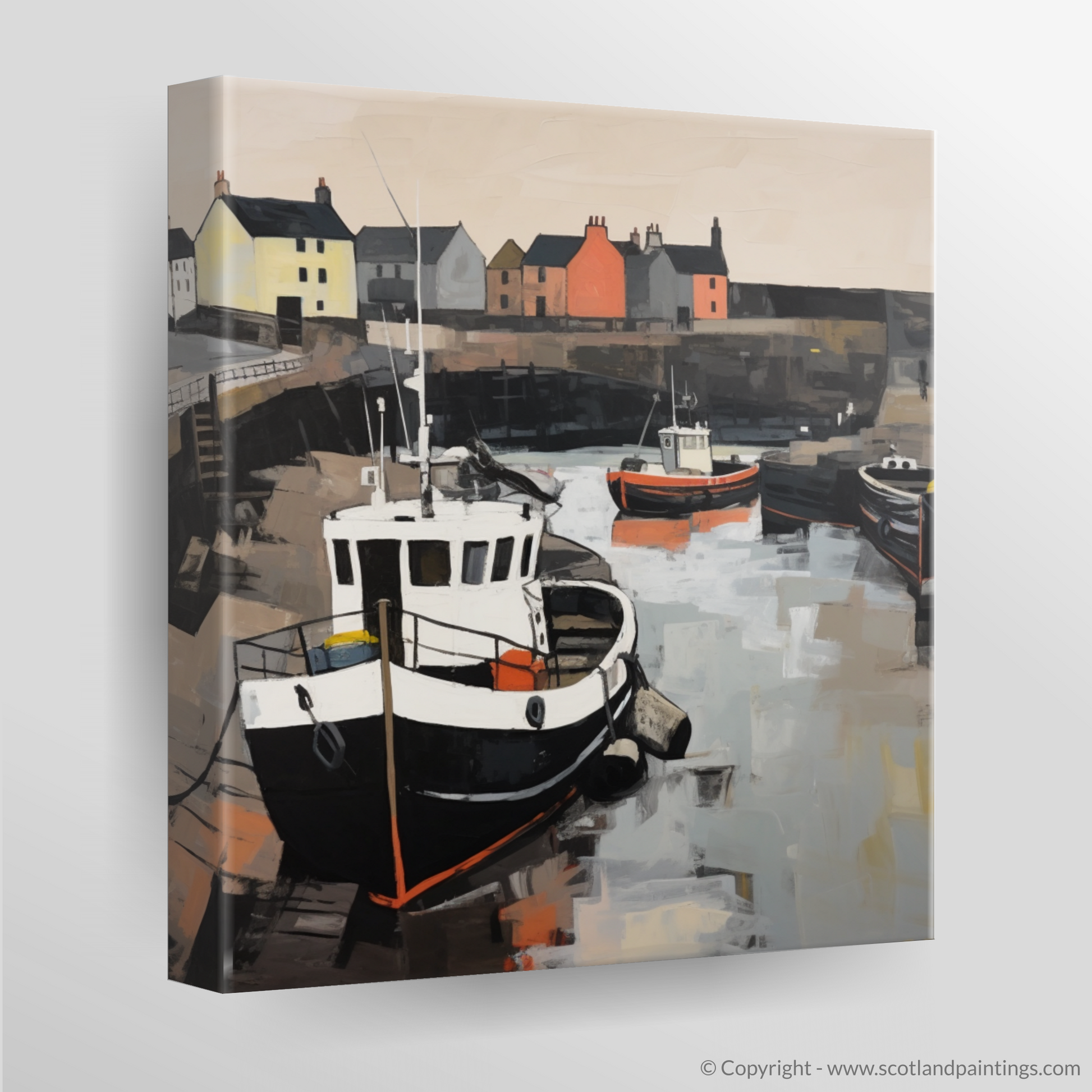 Canvas Print of Eyemouth Harbour