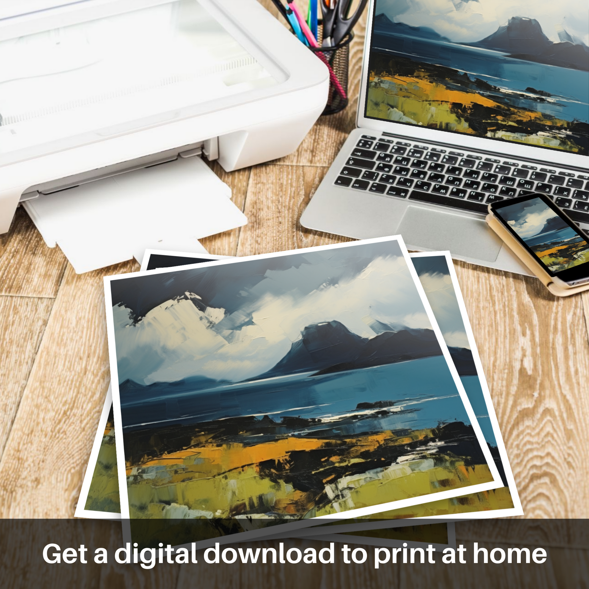 Downloadable and printable picture of Isle of Rum, Inner Hebrides