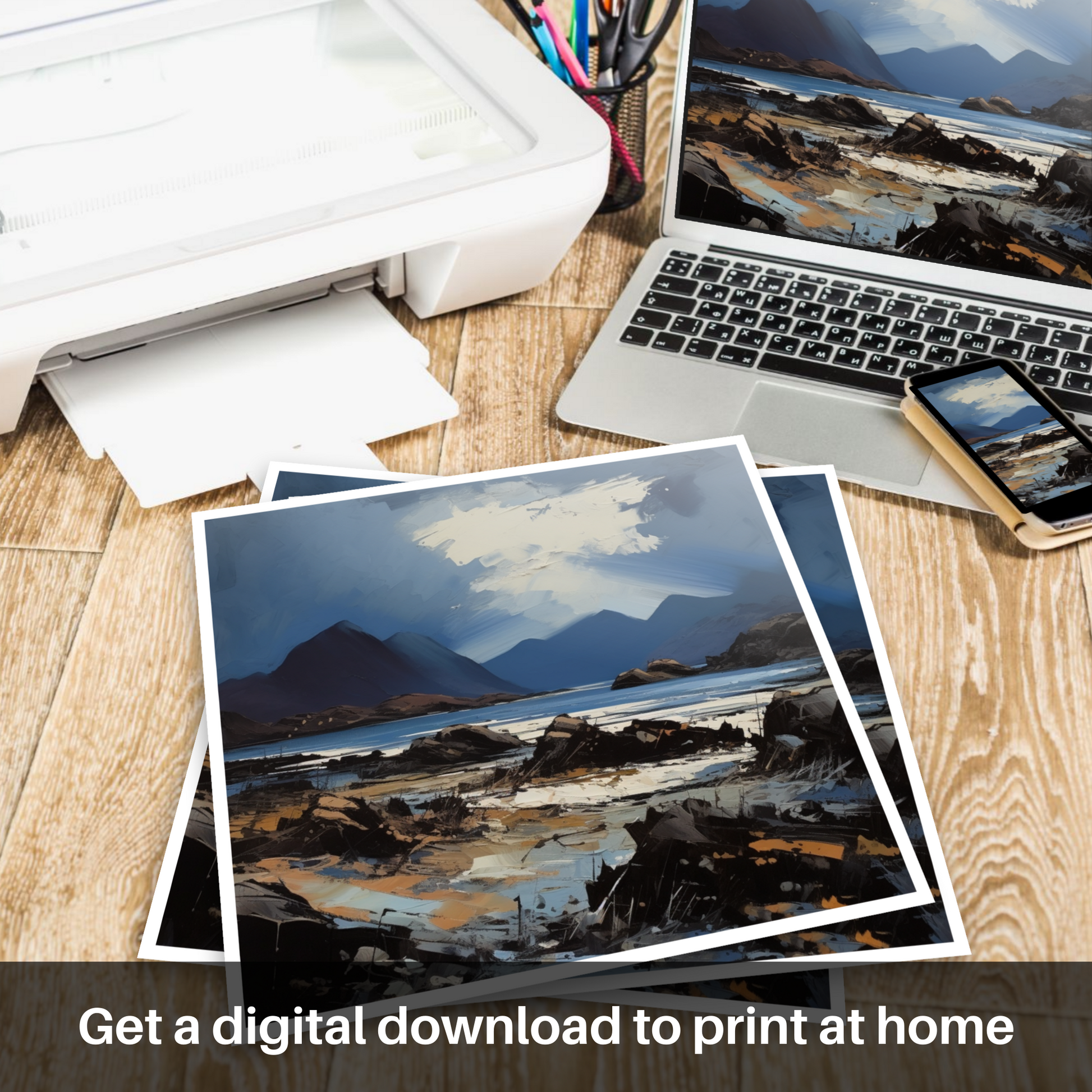 Downloadable and printable picture of Isle of Rum, Inner Hebrides